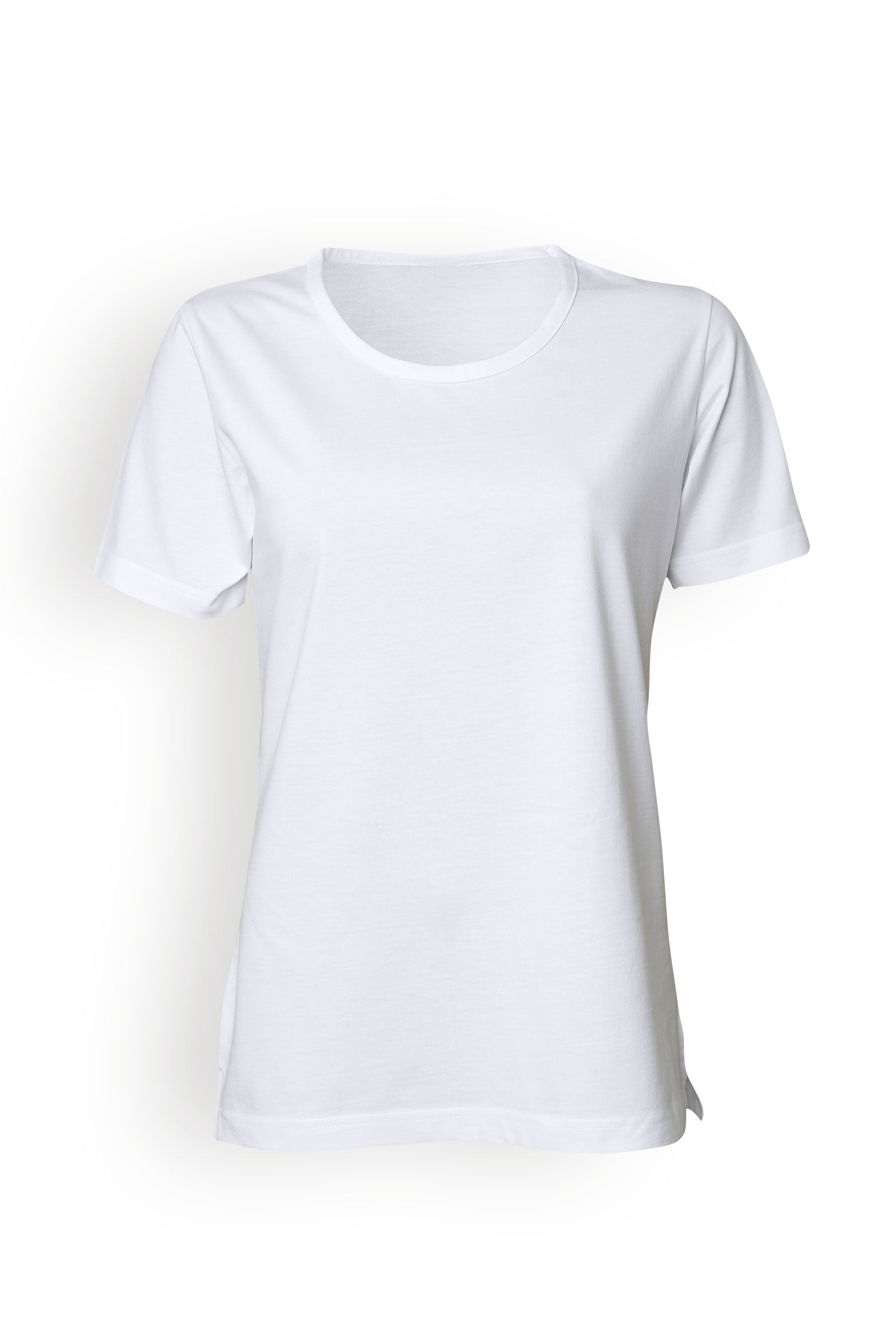 Shirt Damen Industriewäsche geeignet nach EN ISO 15797 - 1/2 Arm weiss