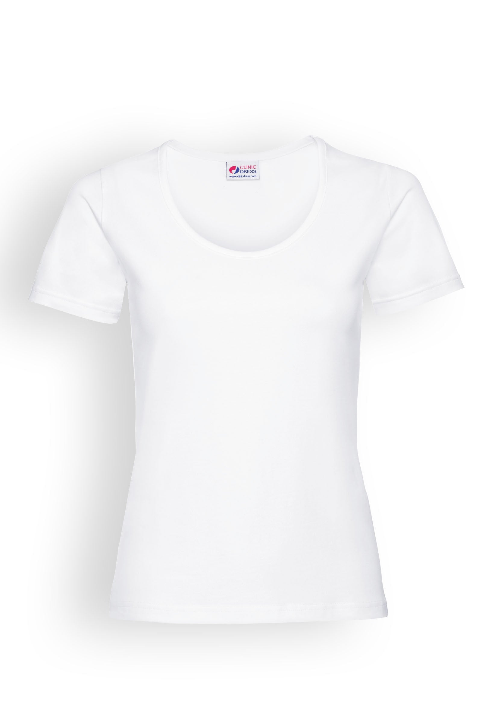 Baumwoll Shirts Damen Doppelpack - 1/2 Arm weiss, Vorderansicht