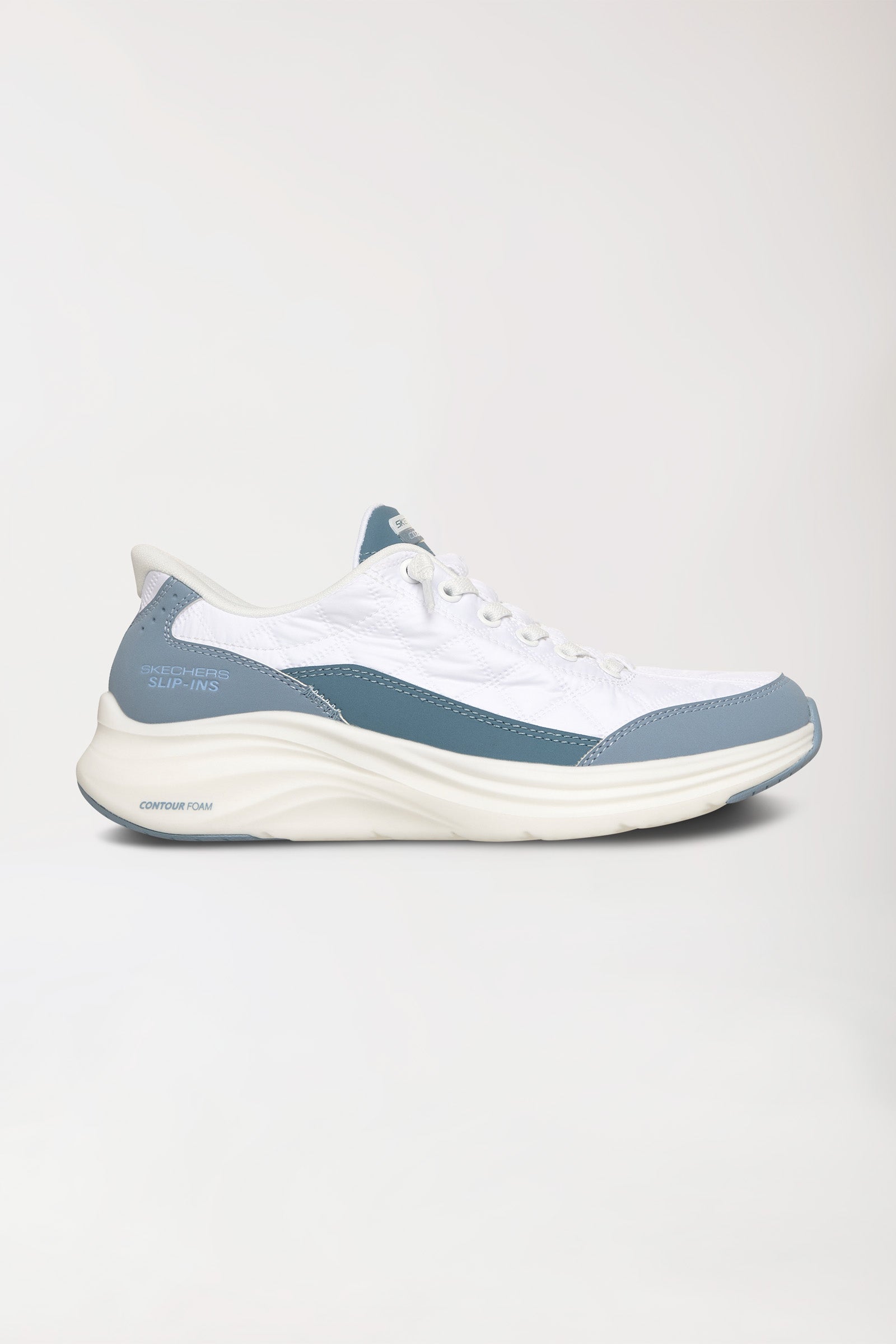 Damen Sneaker-SKECHERS Slip-ins-weiss/hellblau