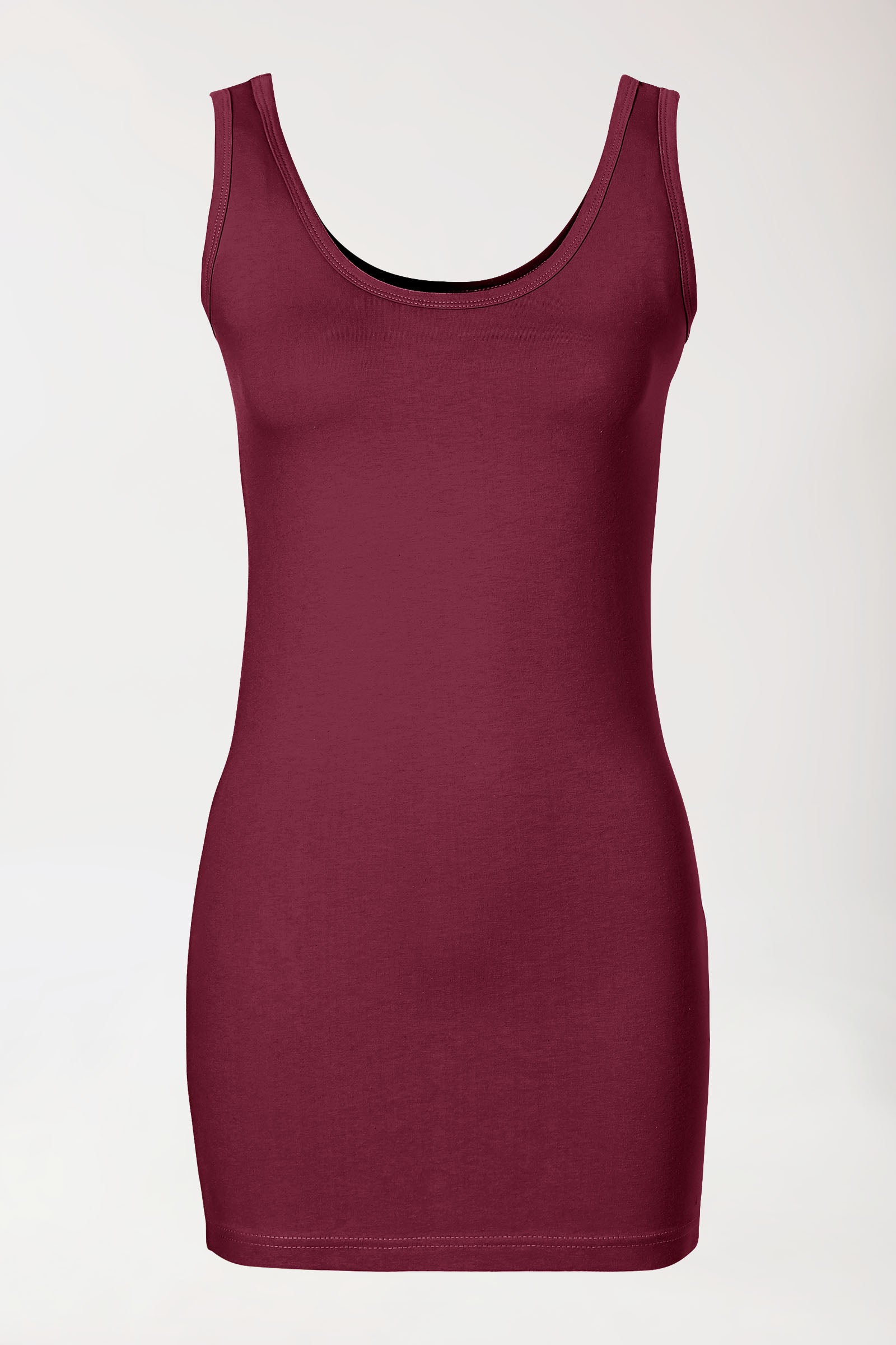 CORE Top Damen - Rundhals bordeaux