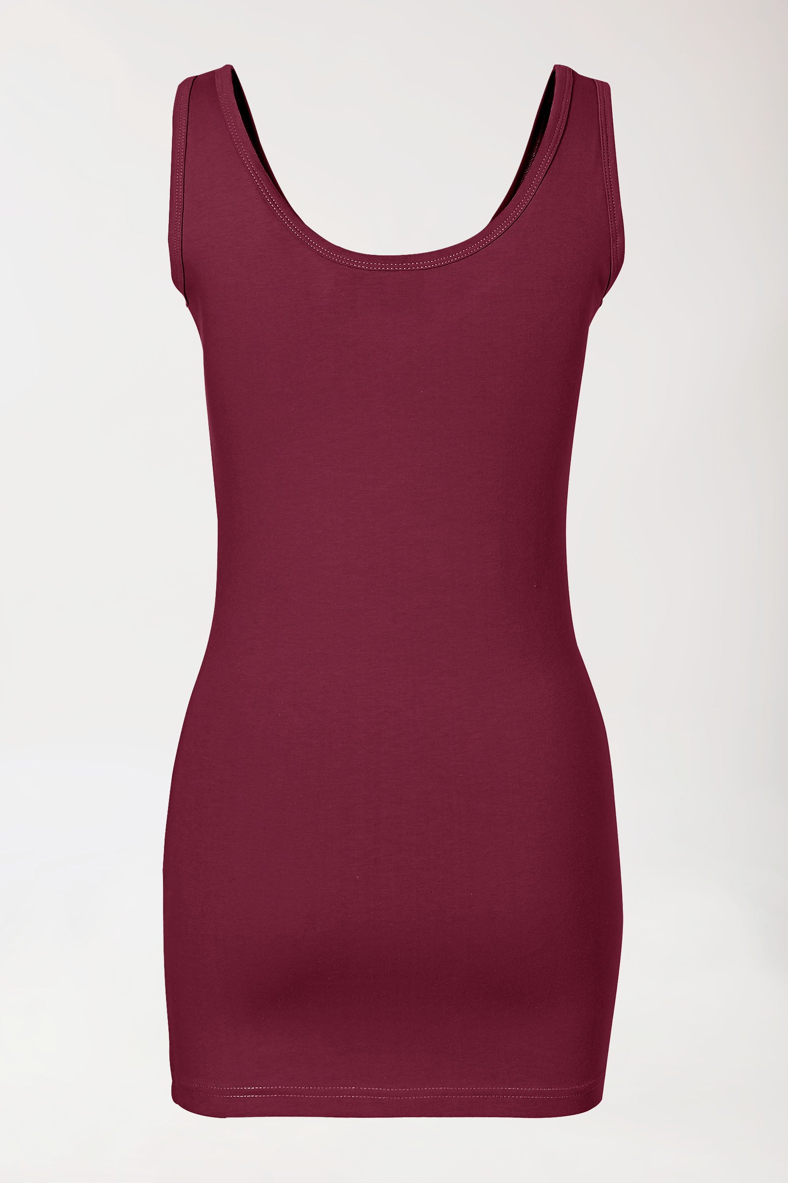 CORE Top Damen - Rundhals bordeaux, Vue de face