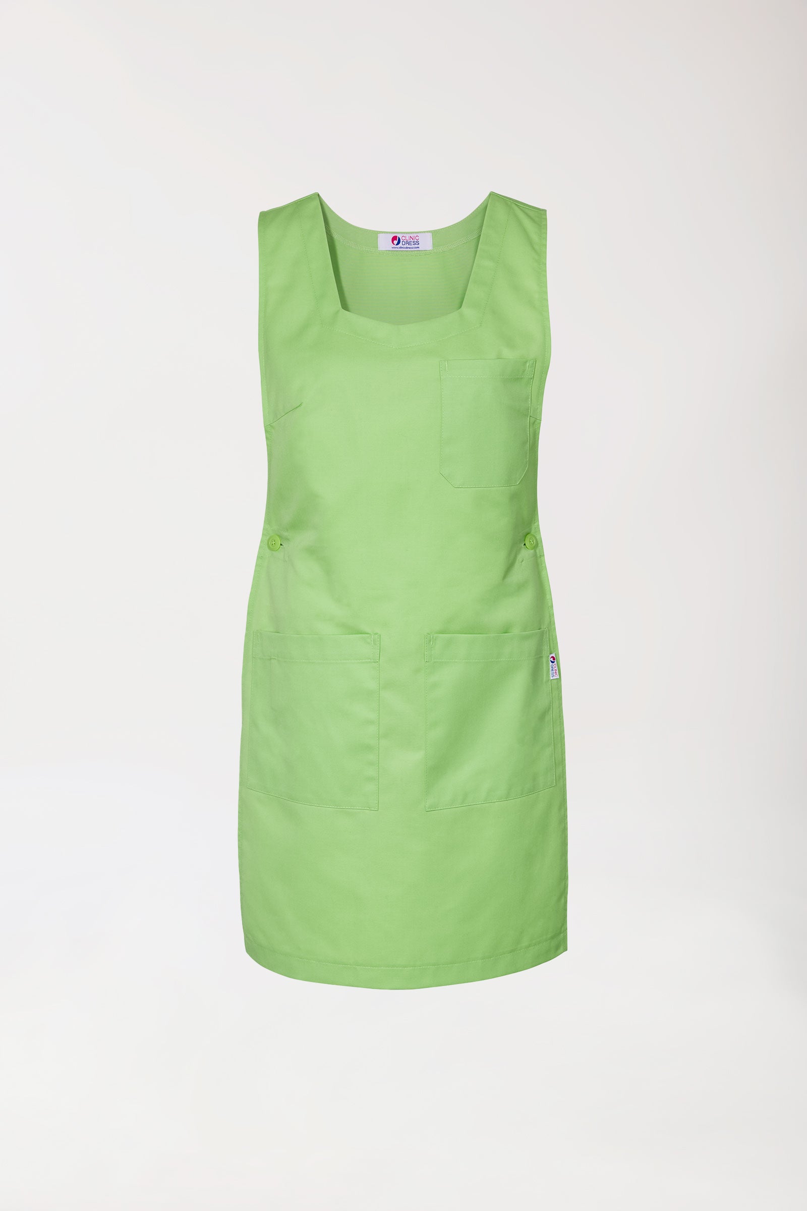 JUST STRONG Überwurfschürze Damen apfelgrün