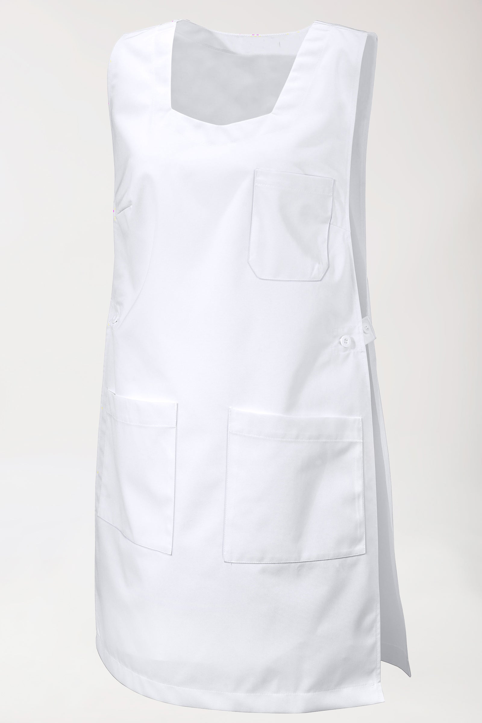 JUST STRONG Überwurfschürze Damen weiss