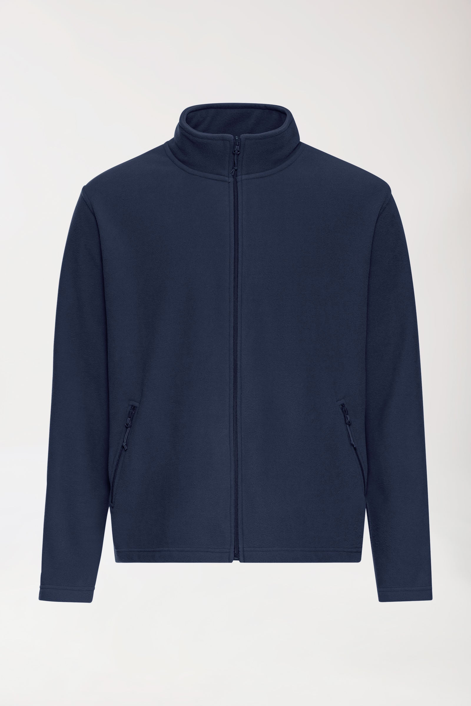 Fleecejacke Herren - Stehkragen nachtblau, Vue de face