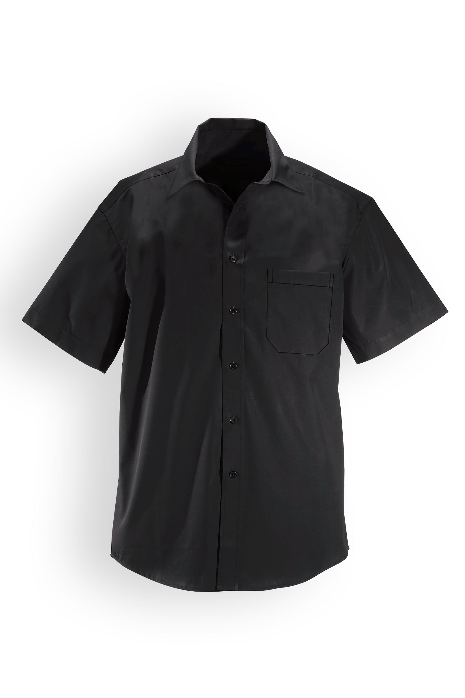 Herrenhemd Schwarz Halbarm, Vue de face