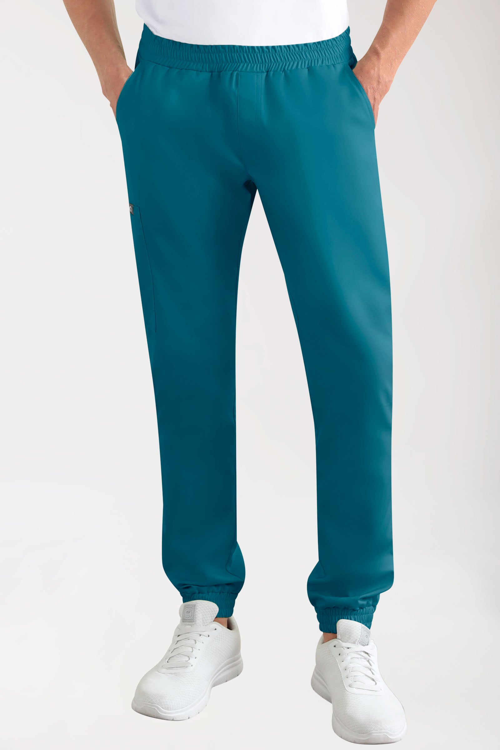 CORE Cargohose Herren - Jogpants Style petrol, Vue de face