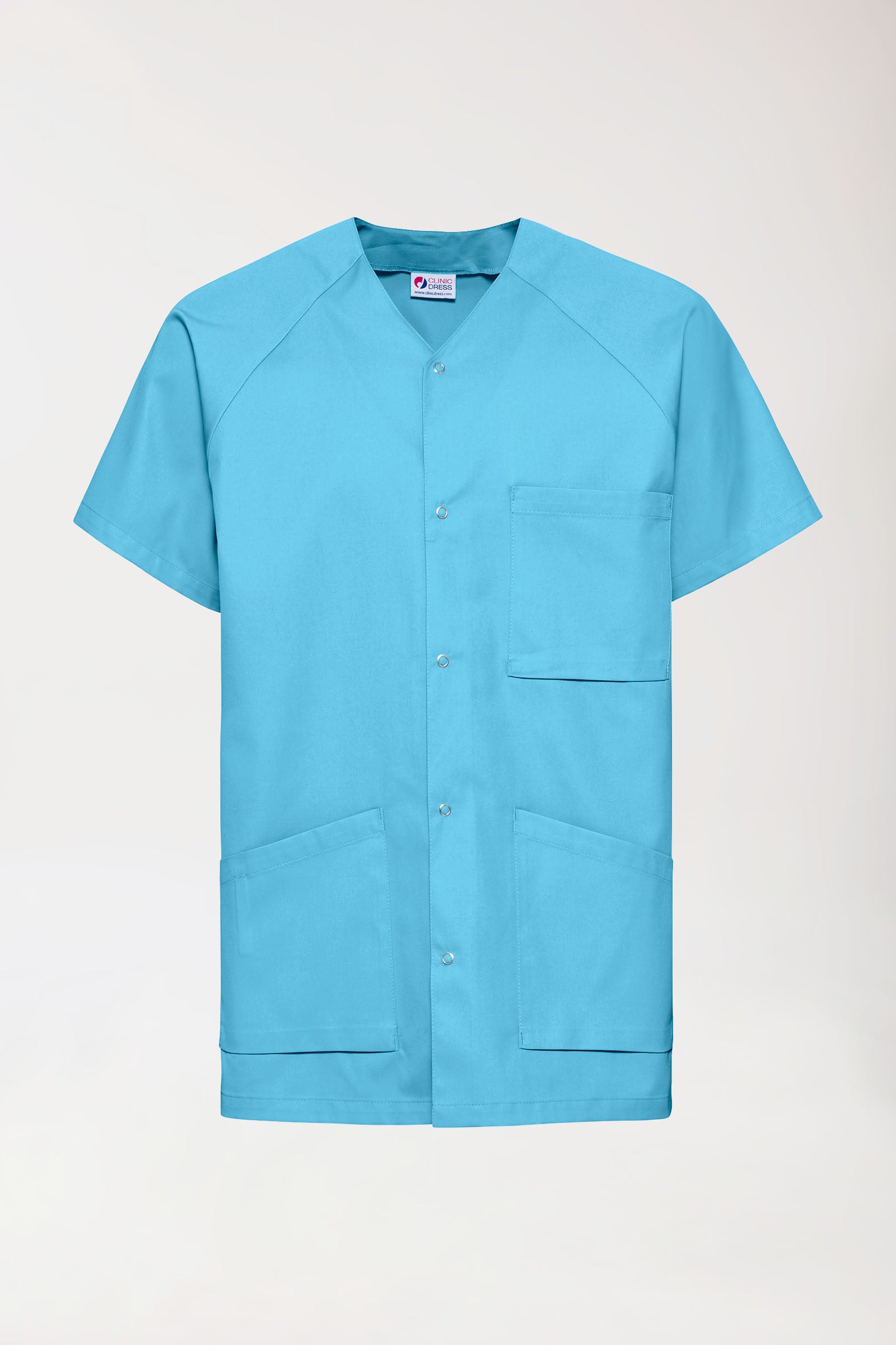 CORE Kasack Herren - durchgeknöpft türkis