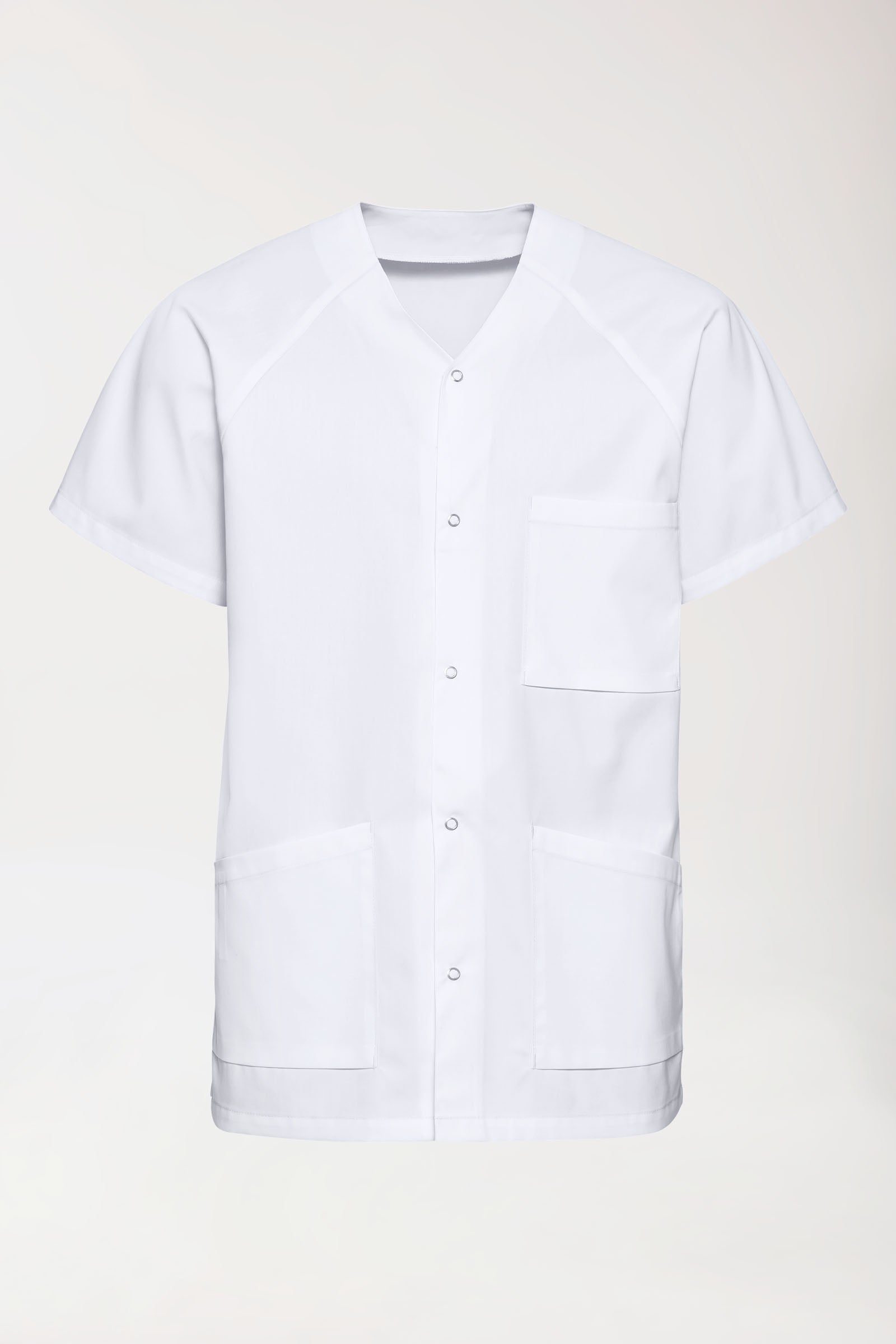 DER Kasack-Kasack Herren - durchgeknöpft weiss