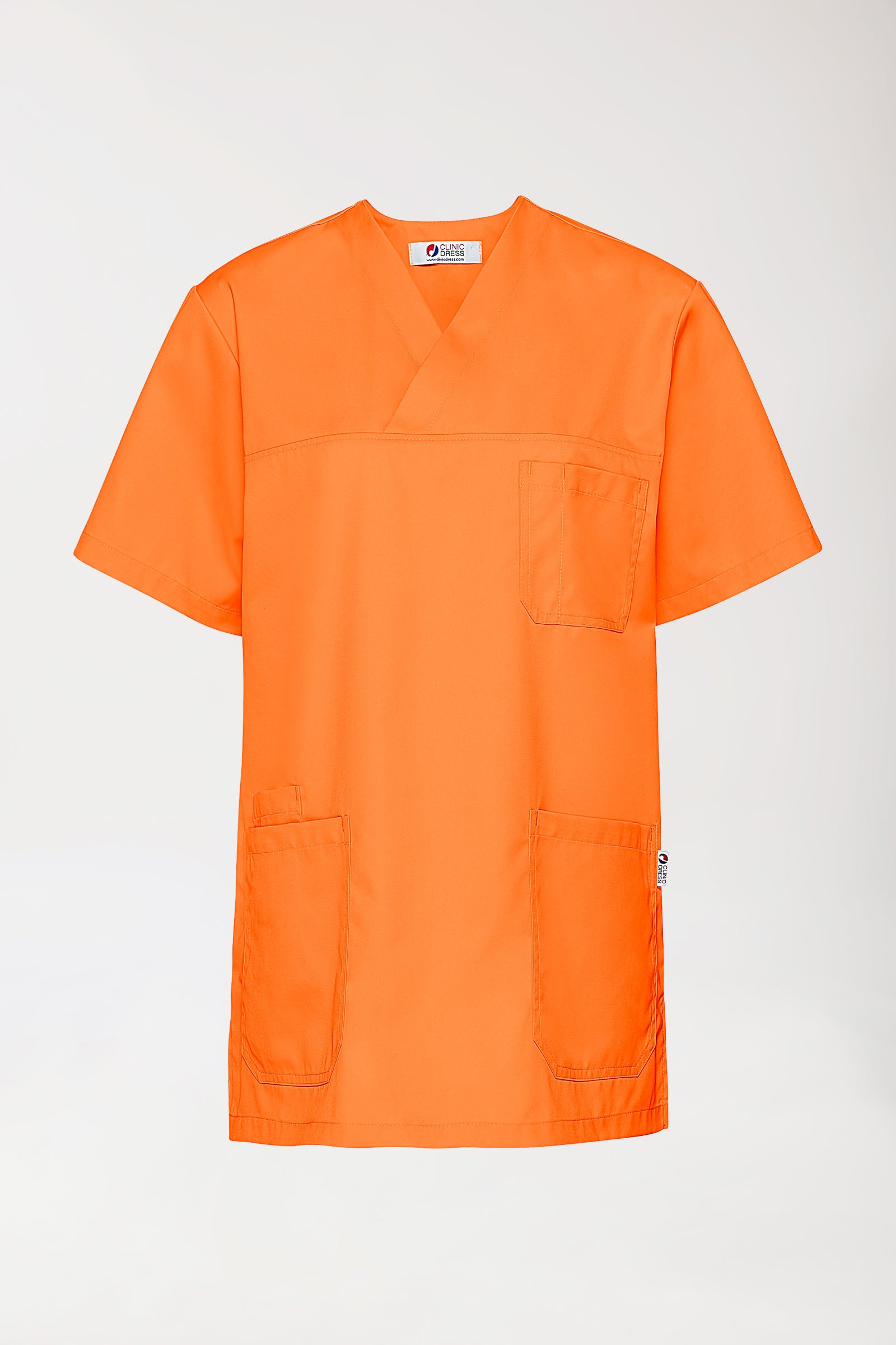 GREEN Schlupfkasack Herren - V-Ausschnitt brillant orange, Vorderansicht
