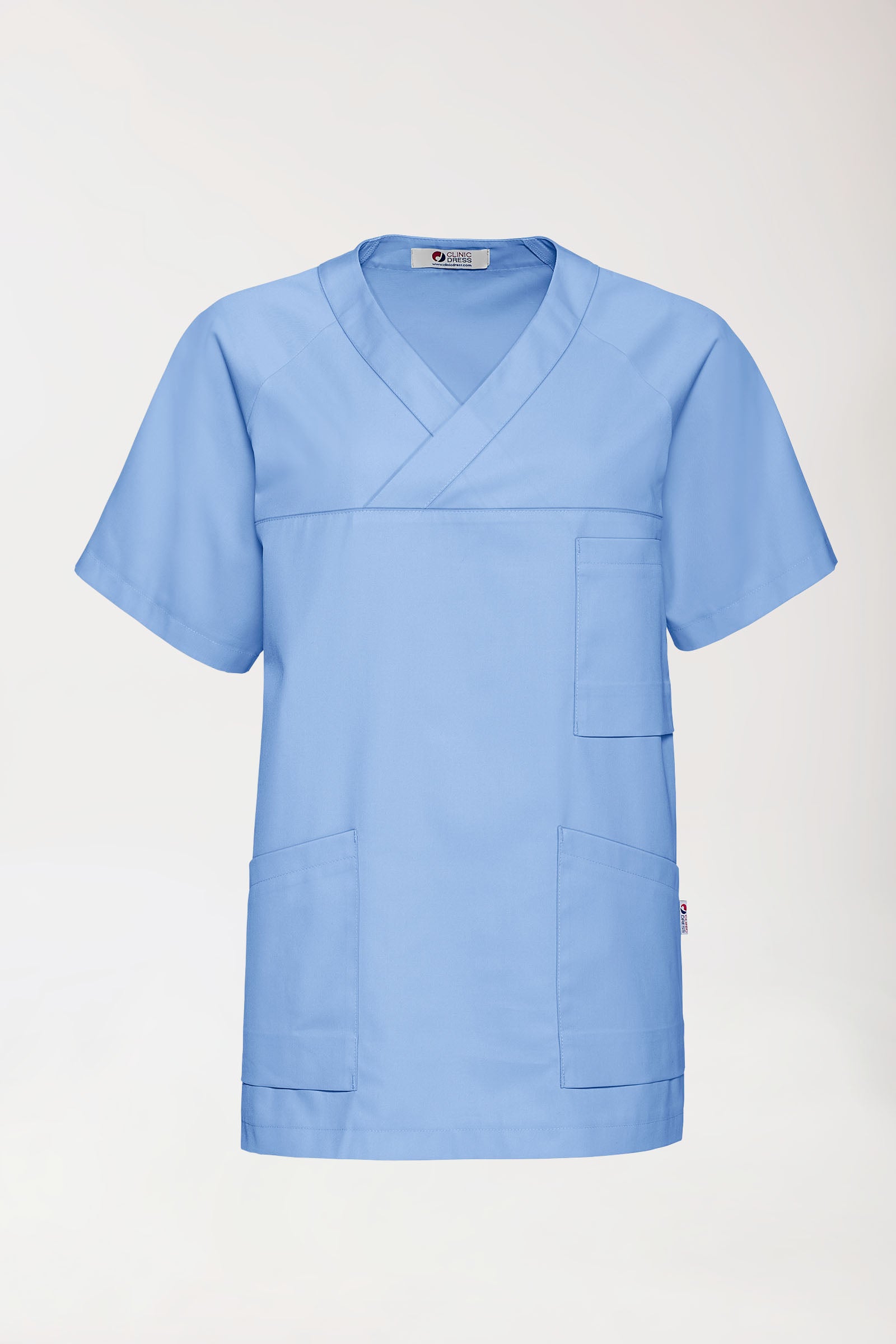 CORE Schlupfkasack Herren - V-Ausschnitt himmelblau, Vue de face