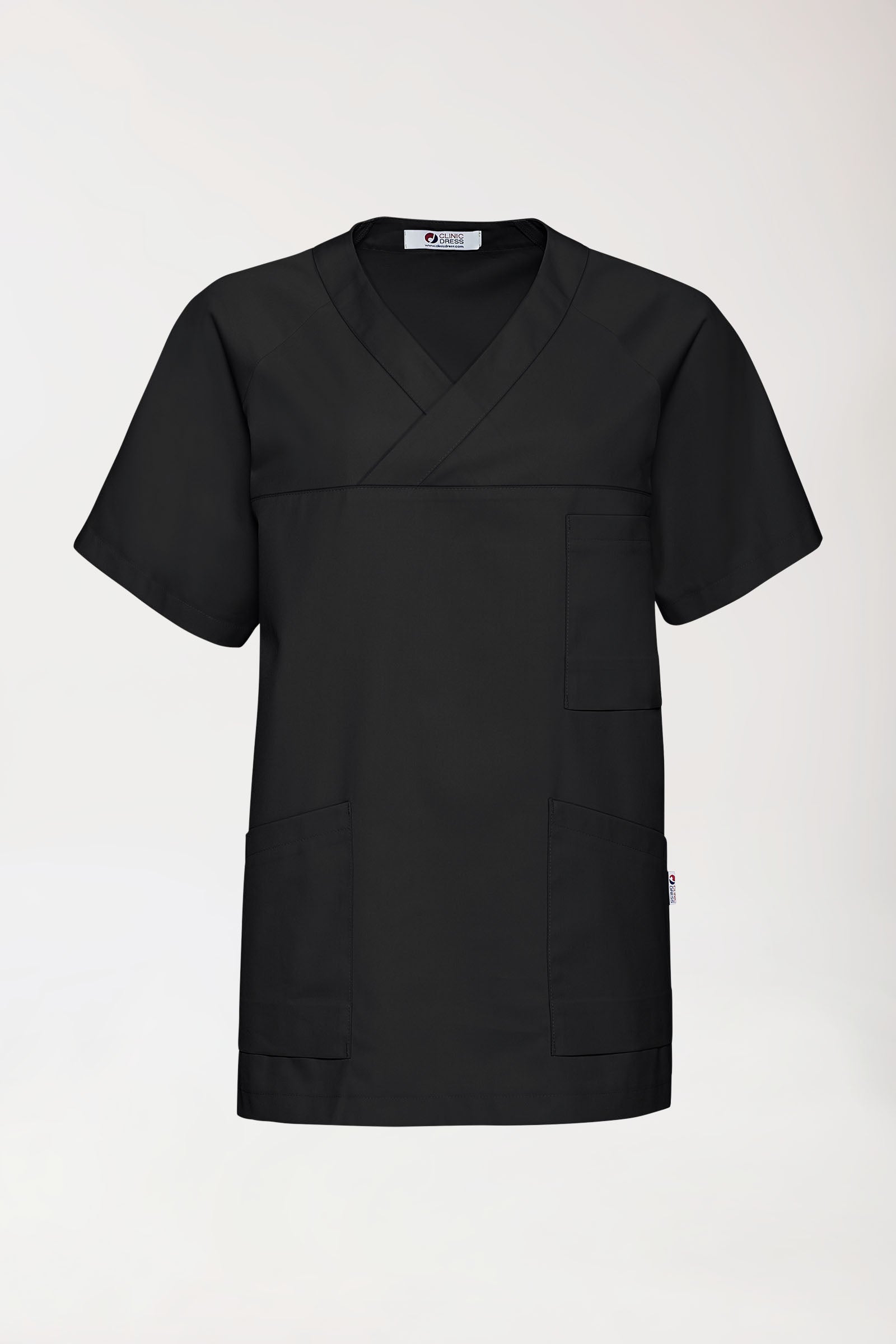 CORE Schlupfkasack Herren - V-Ausschnitt schwarz, Vorderansicht