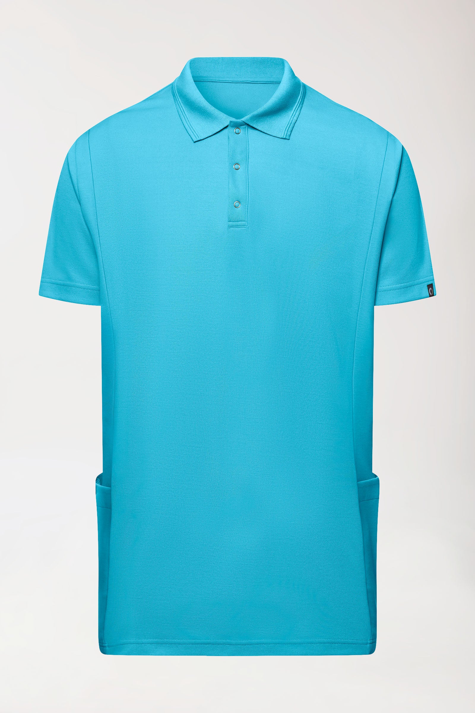 COMFY FLEX Stretch Schlupfkasack Herren - Polokragen türkis