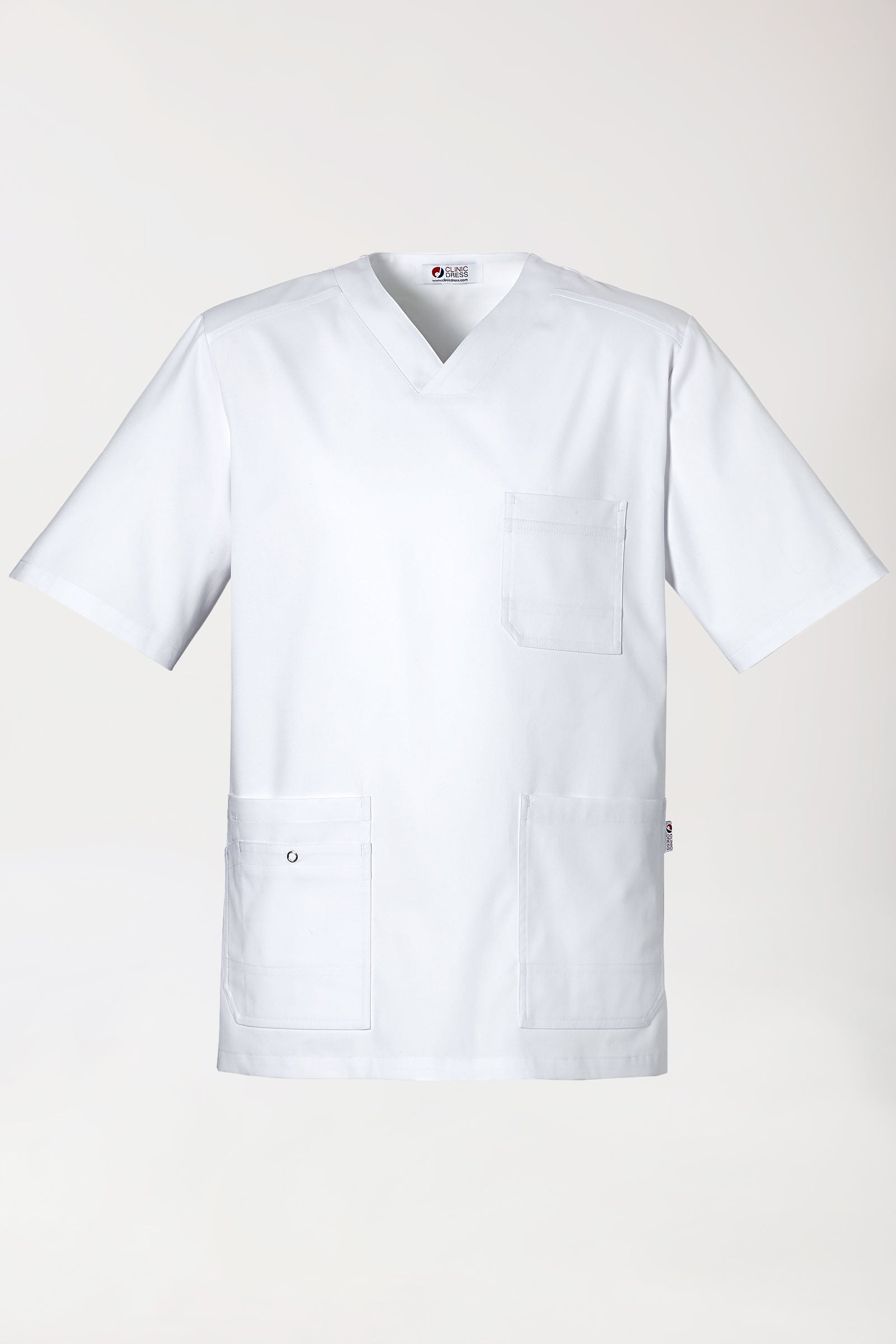 CLINIC STRETCH Schlupfkasack Herren weiss