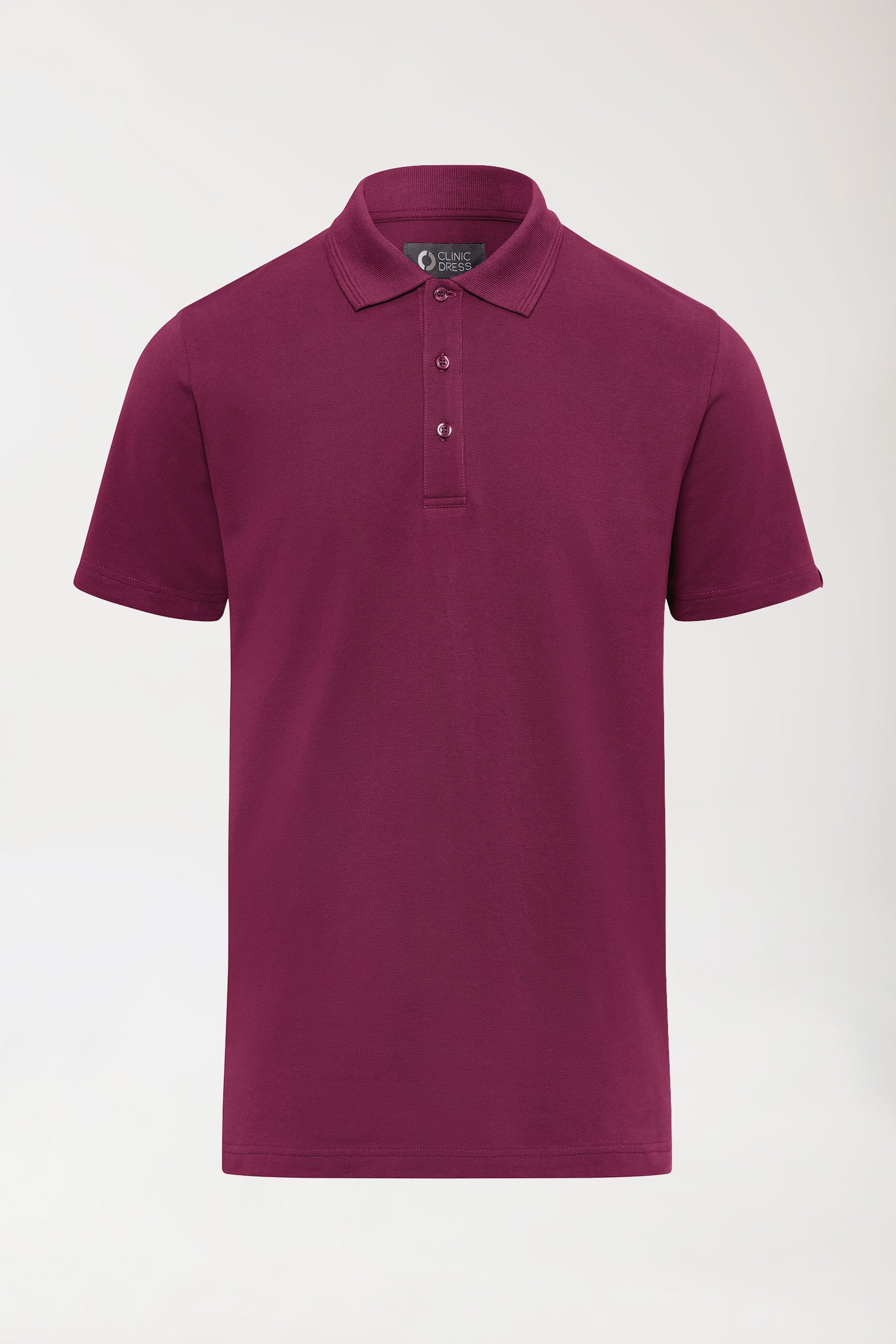 COMFY FLEX Stretch Shirt Herren - Polokragen berry, Vorderansicht