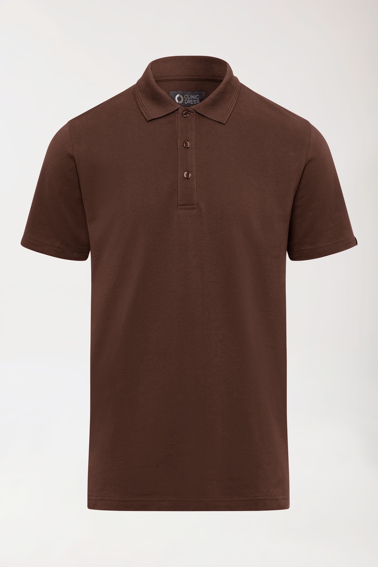COMFY FLEX Stretch Shirt Herren - Polokragen coffee
