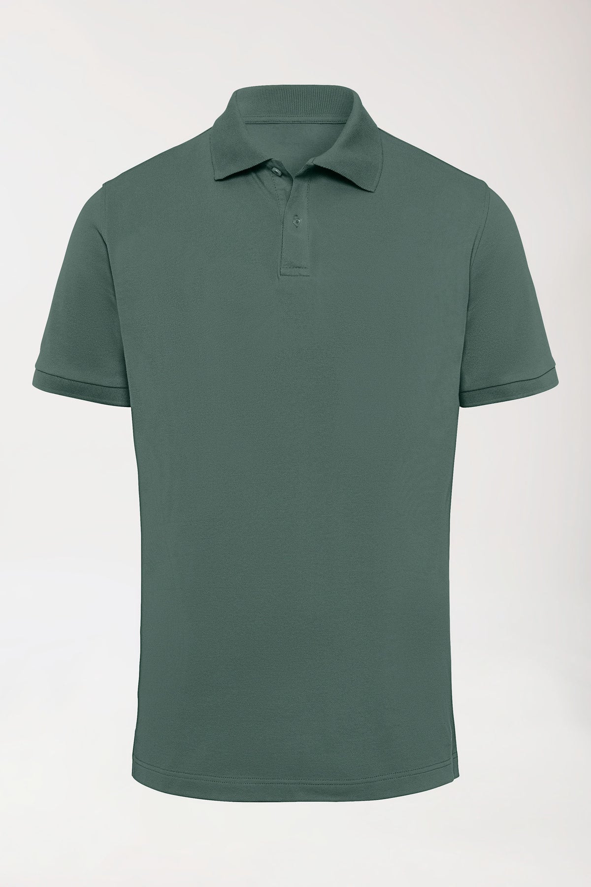 Stretch Shirt Herren - Polokragen dunkelgrün
