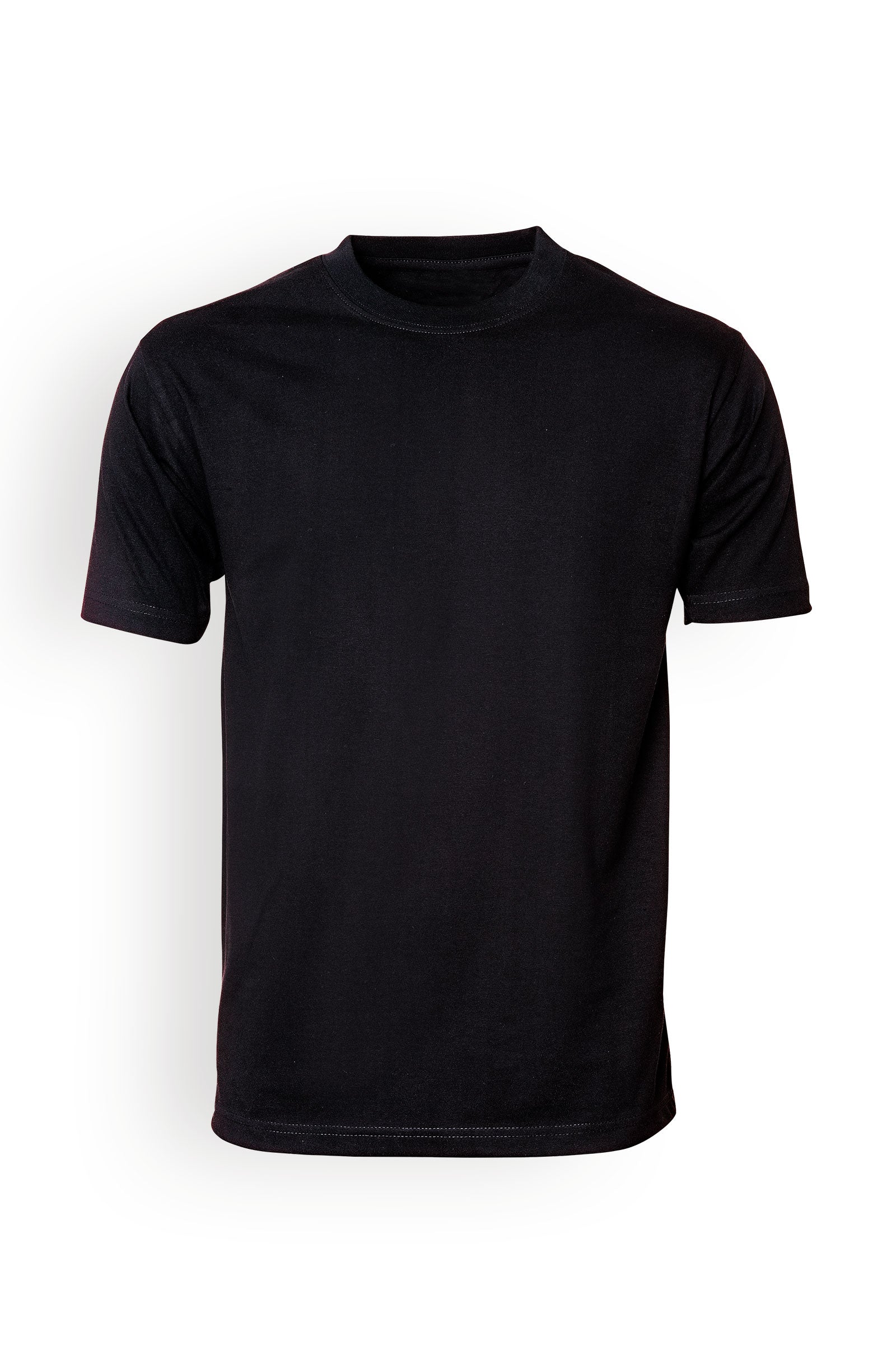Shirt Herren Industriewäsche geeignet nach EN ISO 15797 - 1/2 Arm schwarz, Vue de face