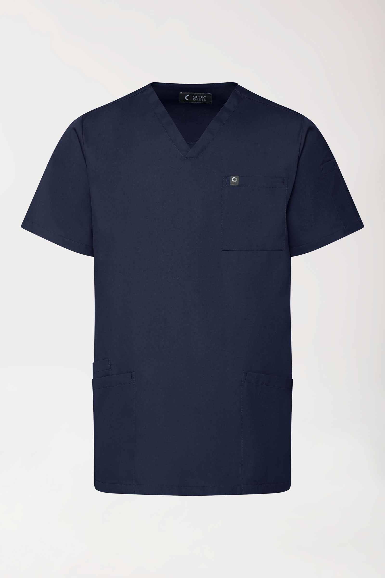 GREEN Stretch Schlupfkasack Herren - V-Ausschnitt navy, Vue de face