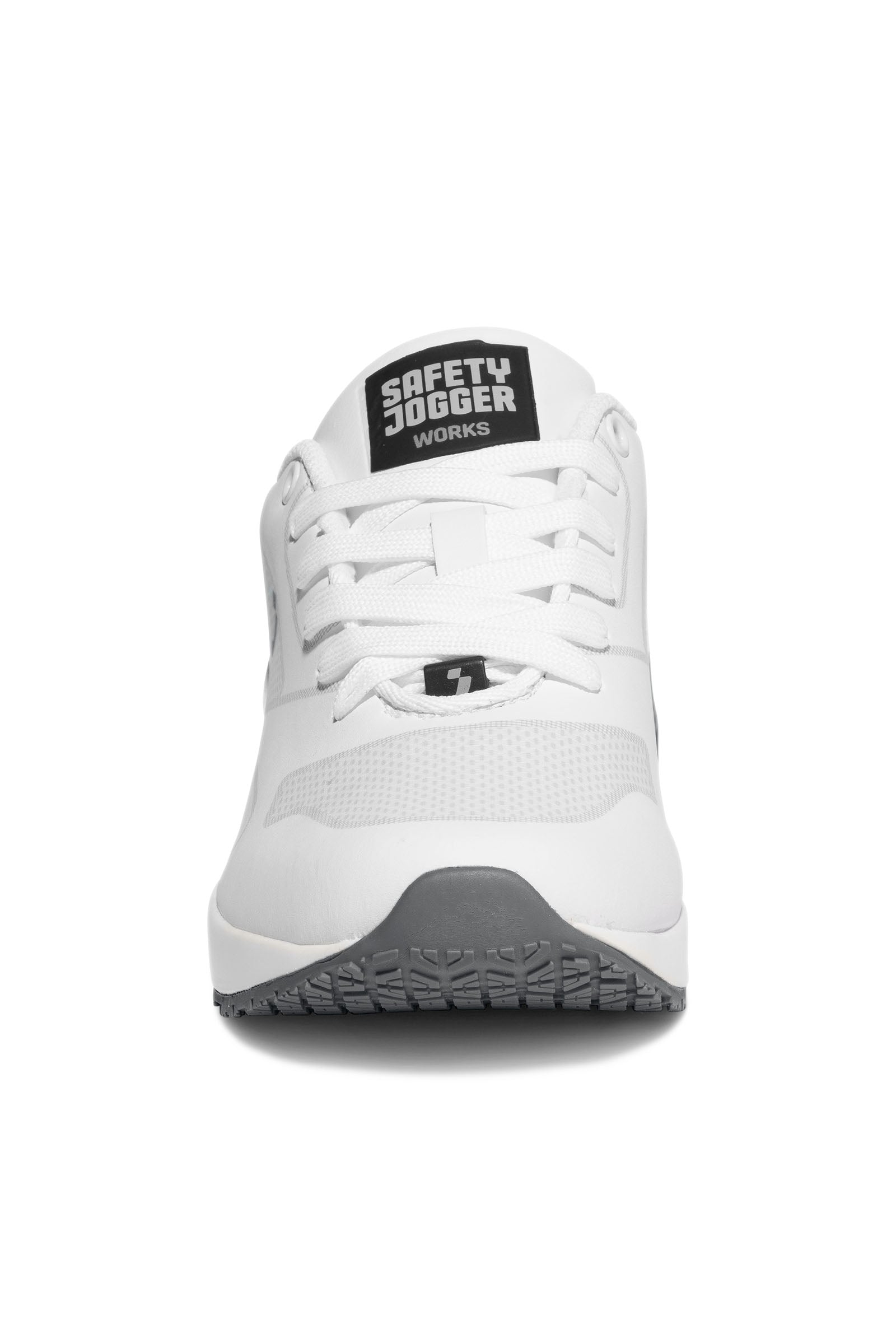 Damen Berufsschuh weiss/grau, Vue de face