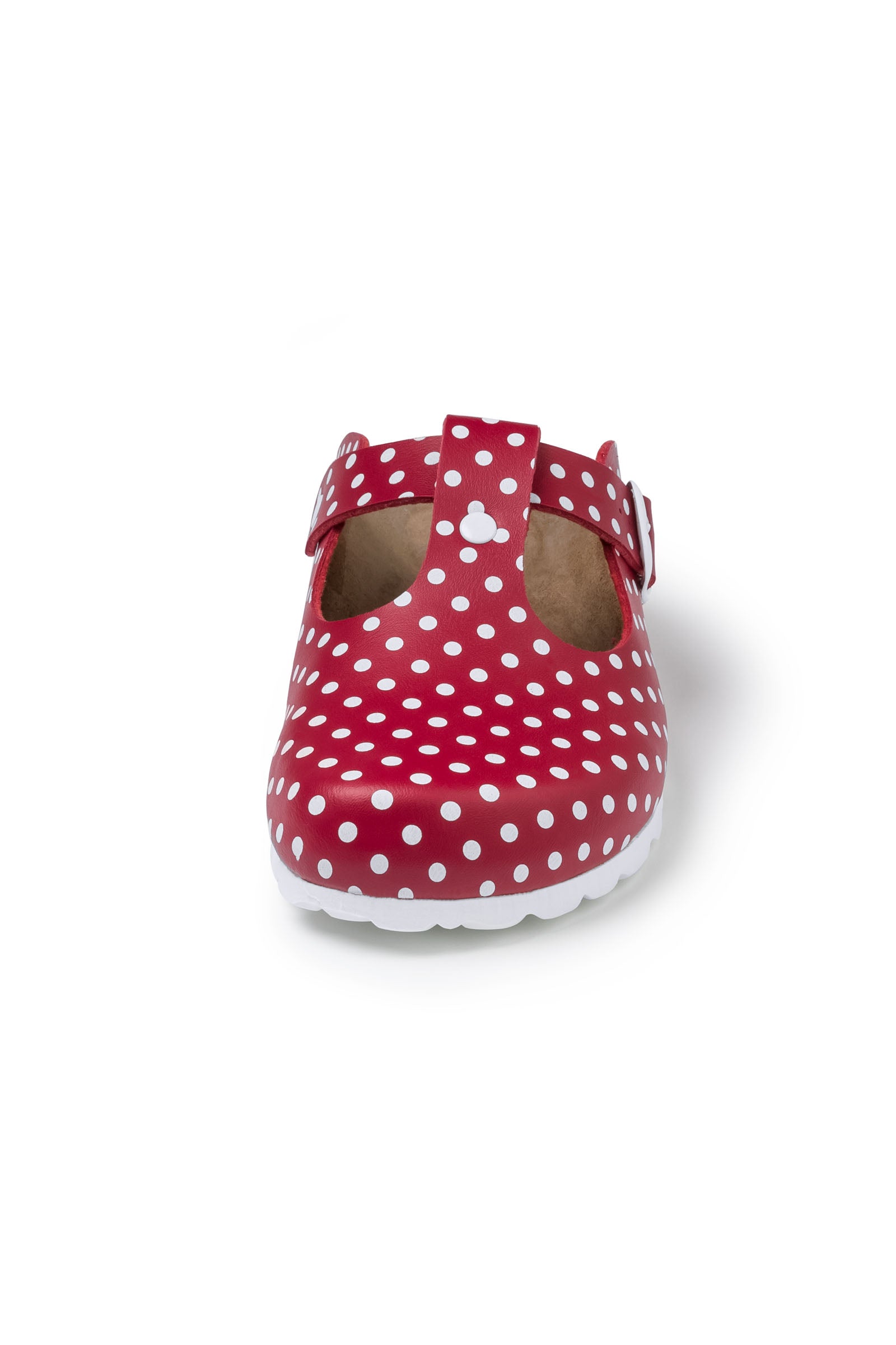 Damen Clog rot/weiss