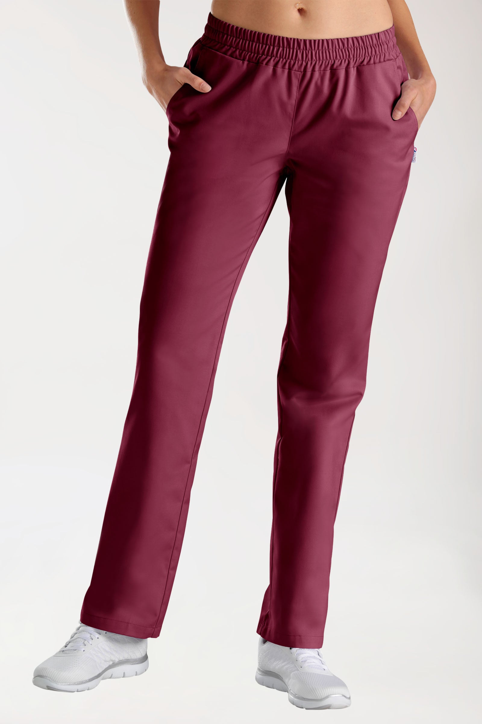 JUST STRONG Hose Damen - Gummibund bordeaux, Vue de face