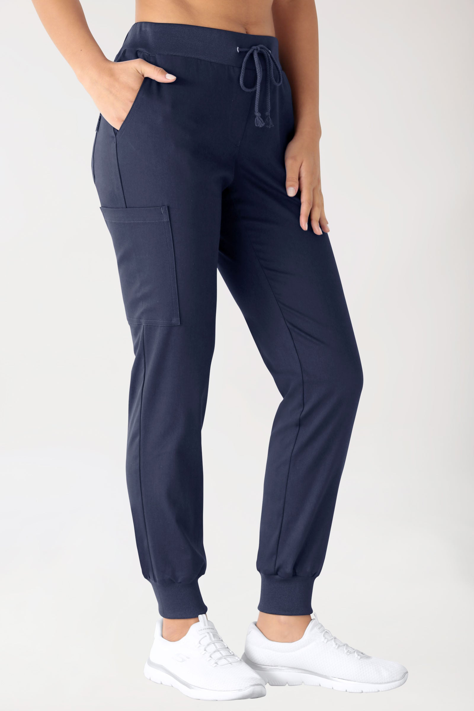 Stretch Hose Damen - Jogpants navy