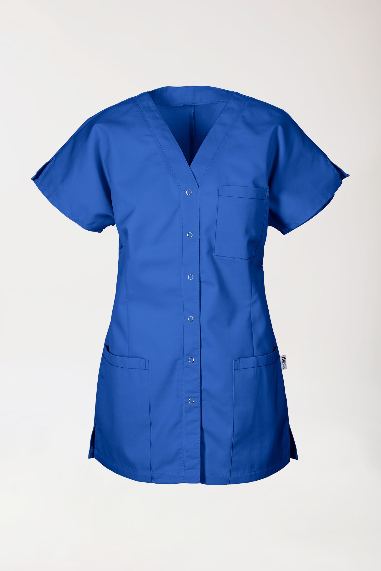 JUST STRONG Kasack Damen - durchgeknöpft königsblau