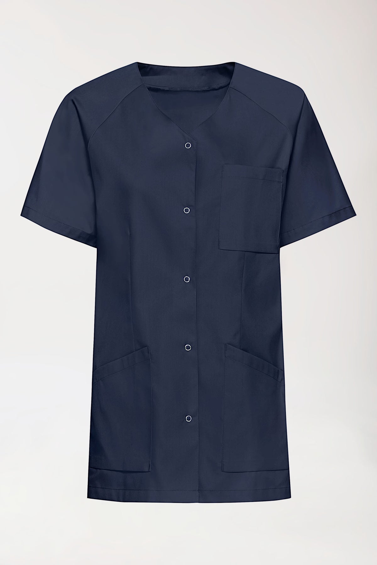 DER Kasack-Kasack Damen - durchgeknöpft navy, Vorderansicht