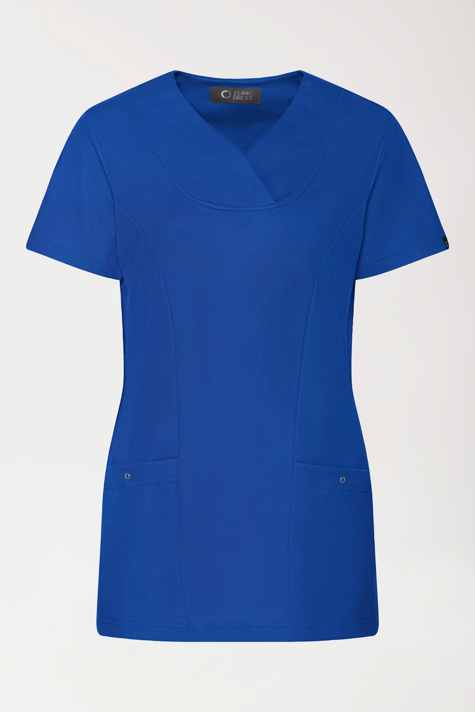 COMFY FLEX Stretch Schlupfkasack Damen - Herzausschnitt königsblau, Vue de face