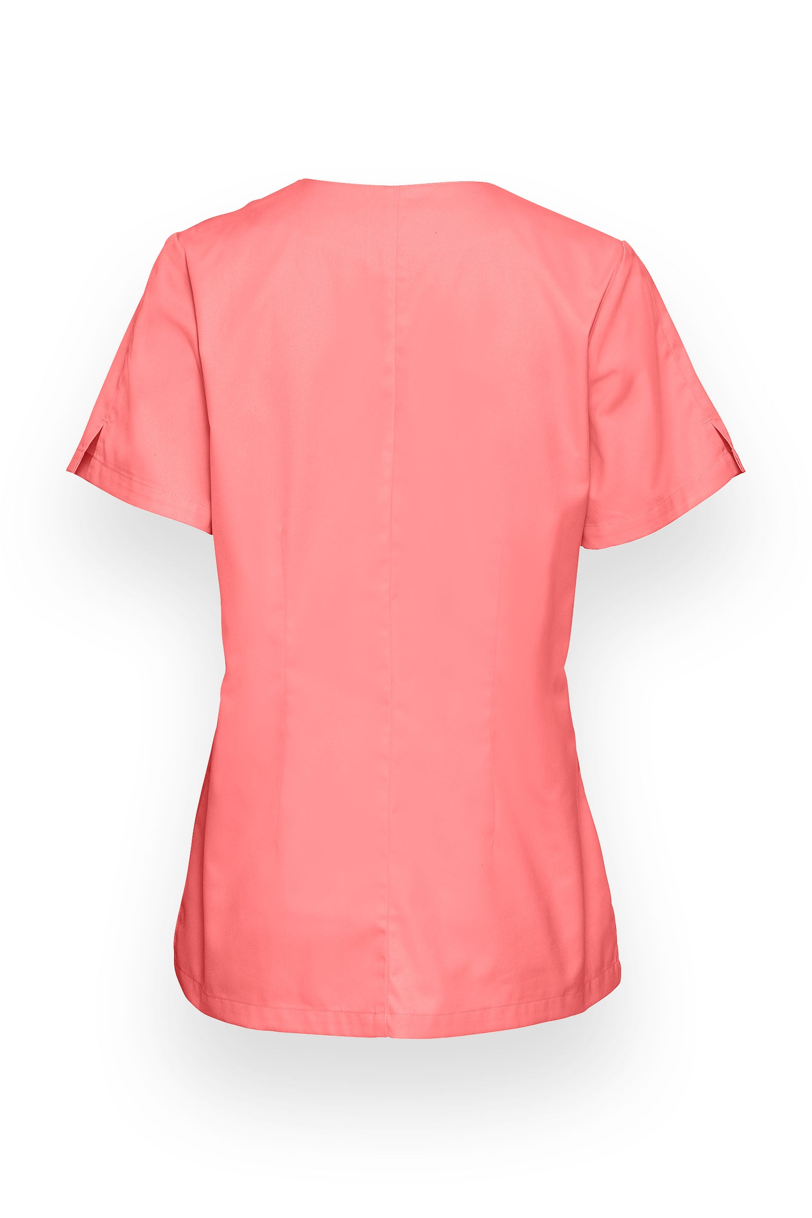 Schlupfkasack Damen - mit Druckknöpfen pfirsichrosa, Vue de face