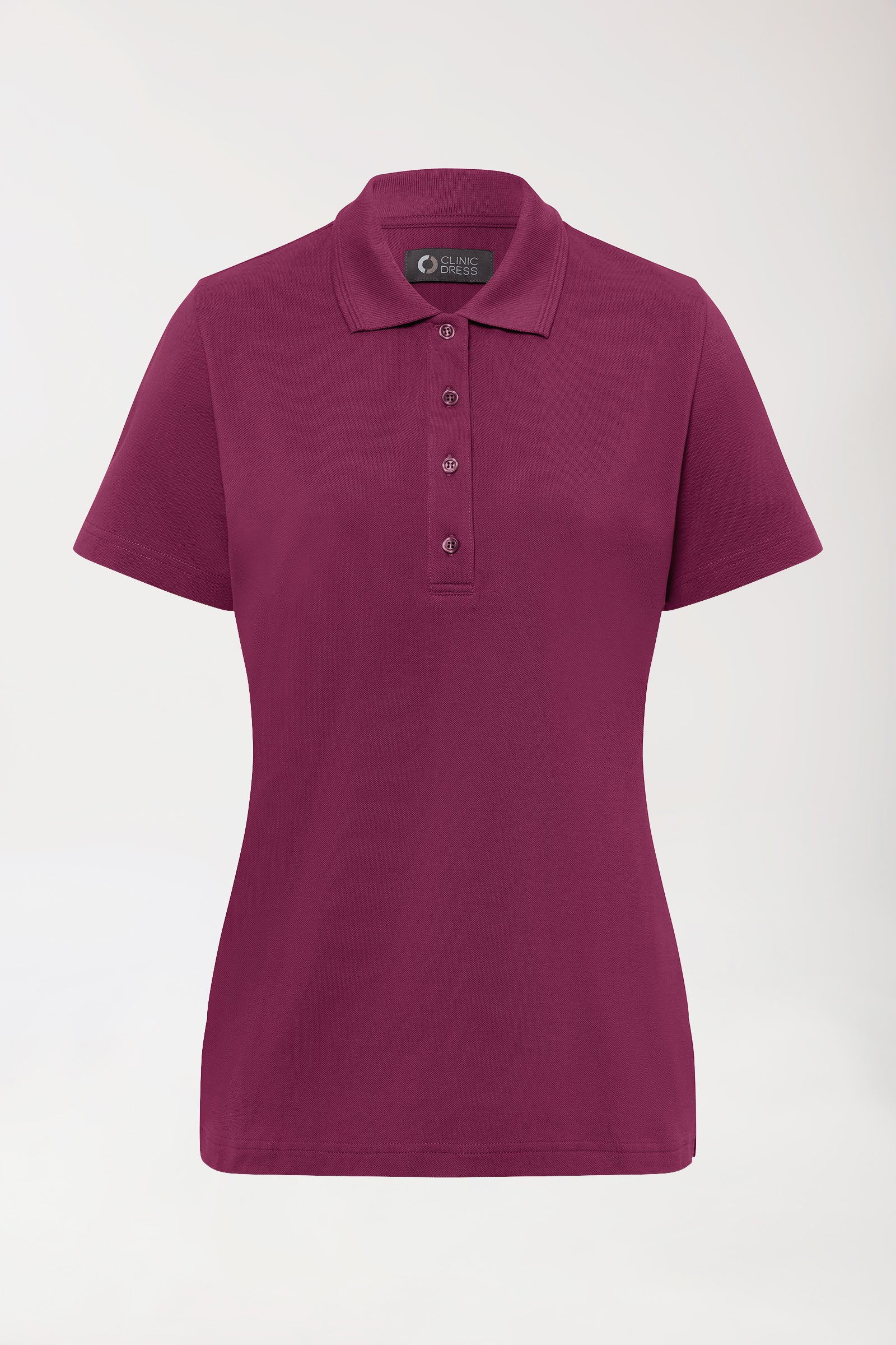 COMFY FLEX Stretch Shirt Damen - Polokragen berry
