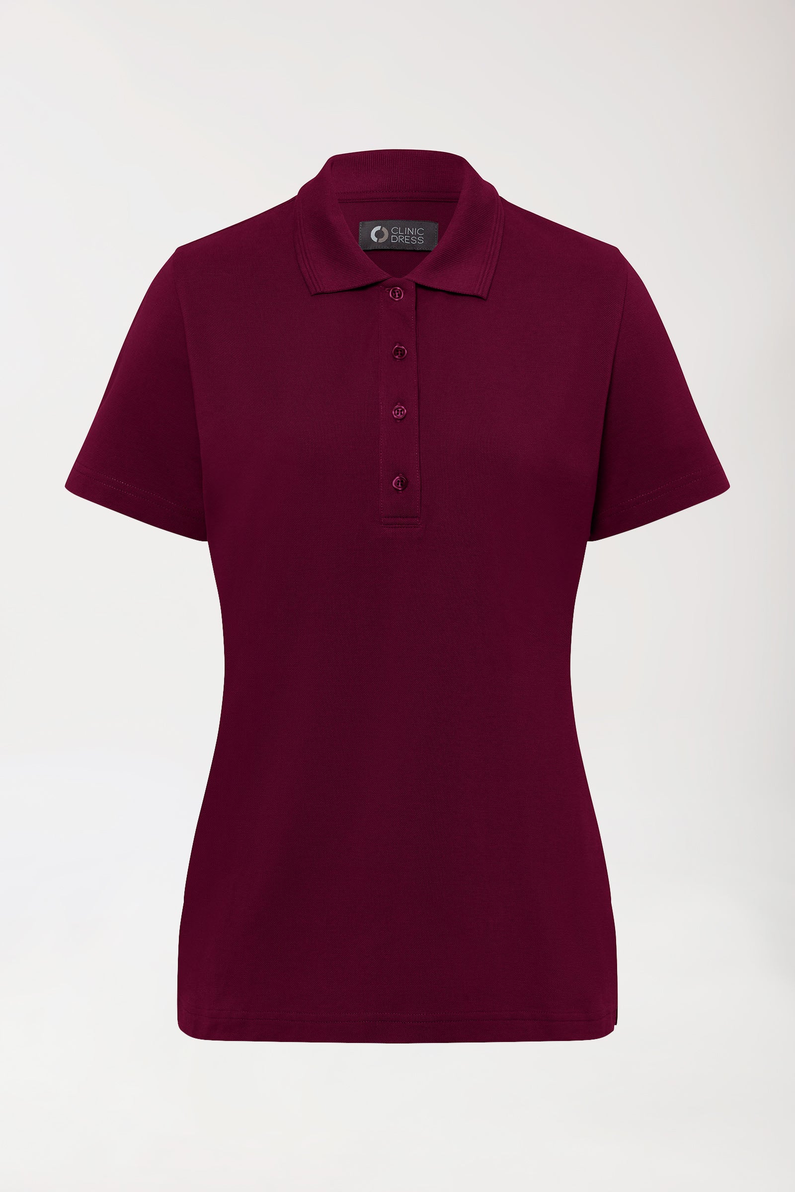 COMFY FLEX Stretch Shirt Damen - Polokragen bordeaux