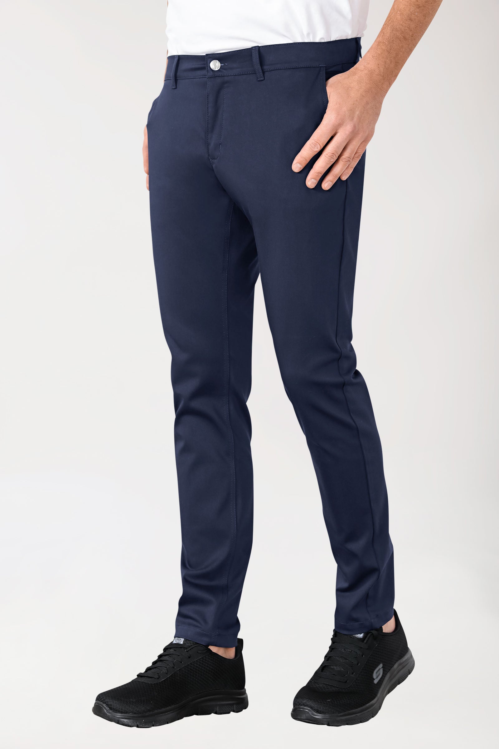 Stretch Hose Herren - Chino Style navy