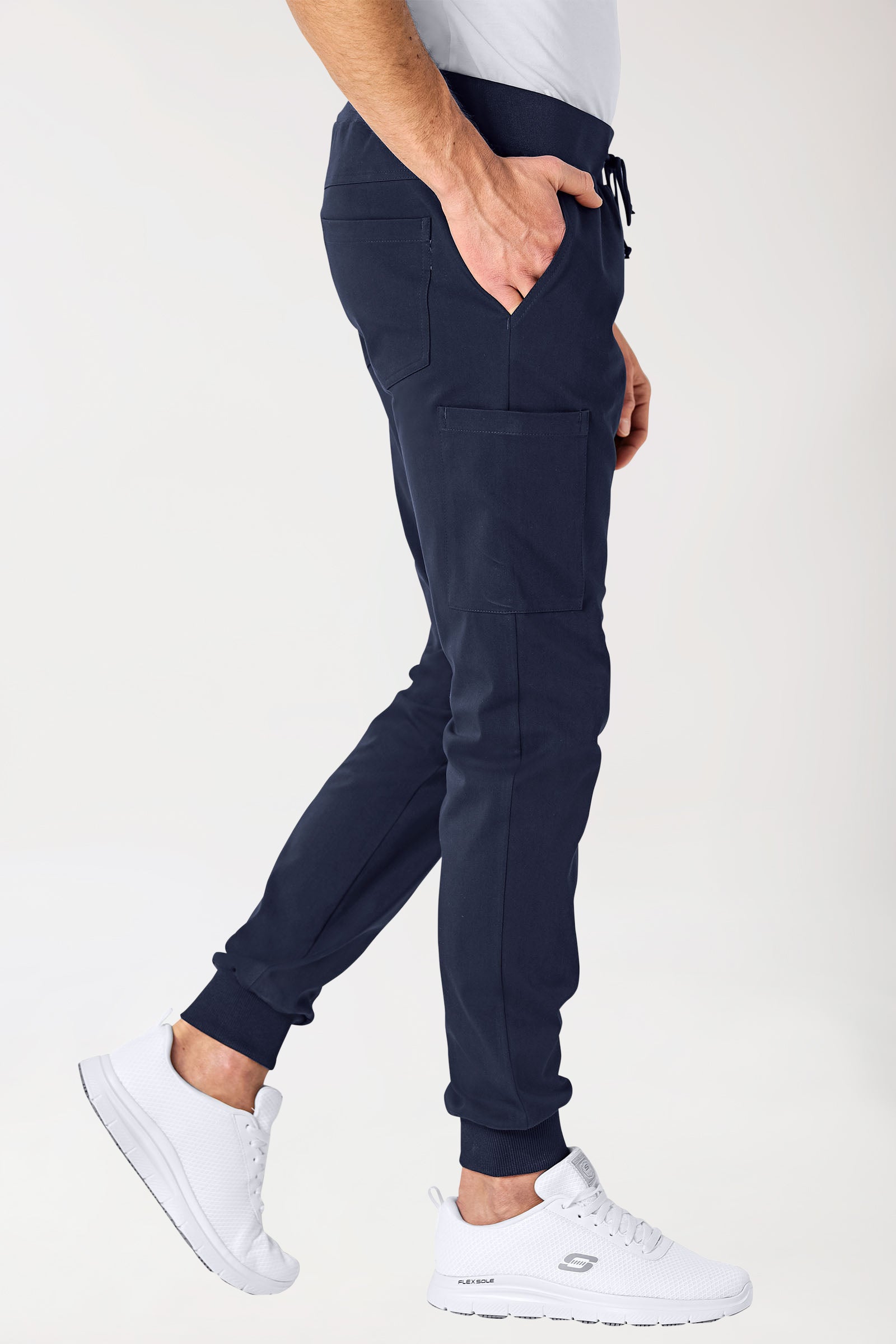 Stretch Hose Herren - Jogpants navy
