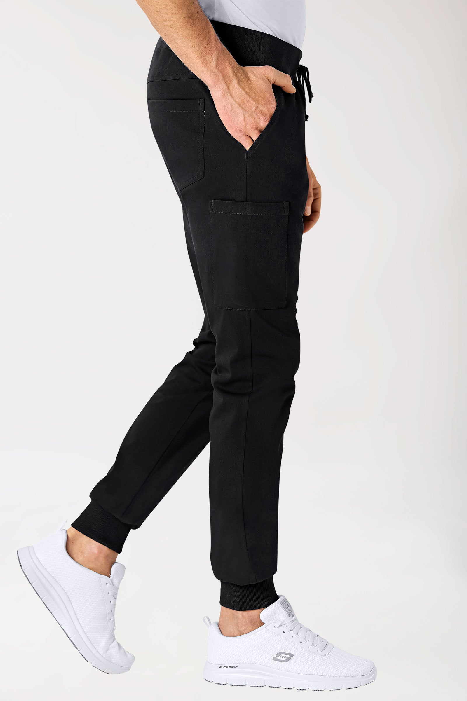 Stretch Hose Herren - Jogpants schwarz