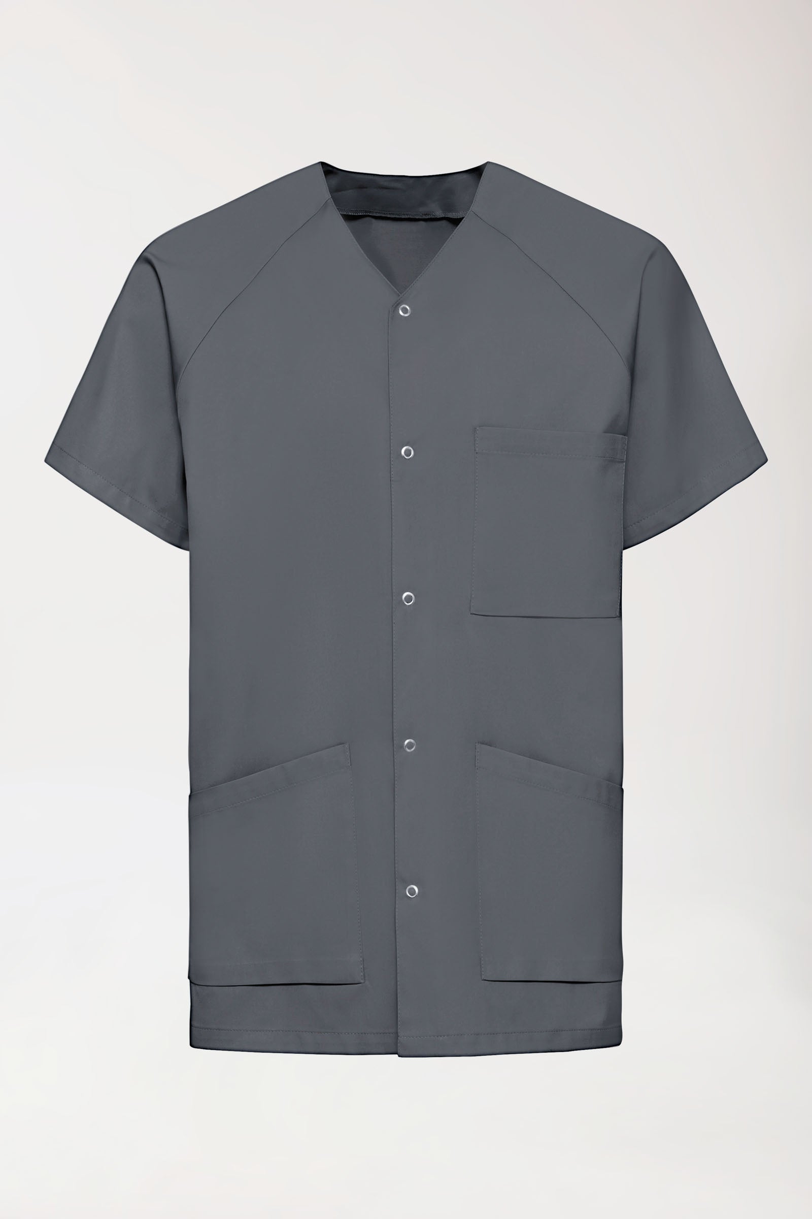 DER Kasack-Kasack Herren - durchgeknöpft steingrau, Vue de face