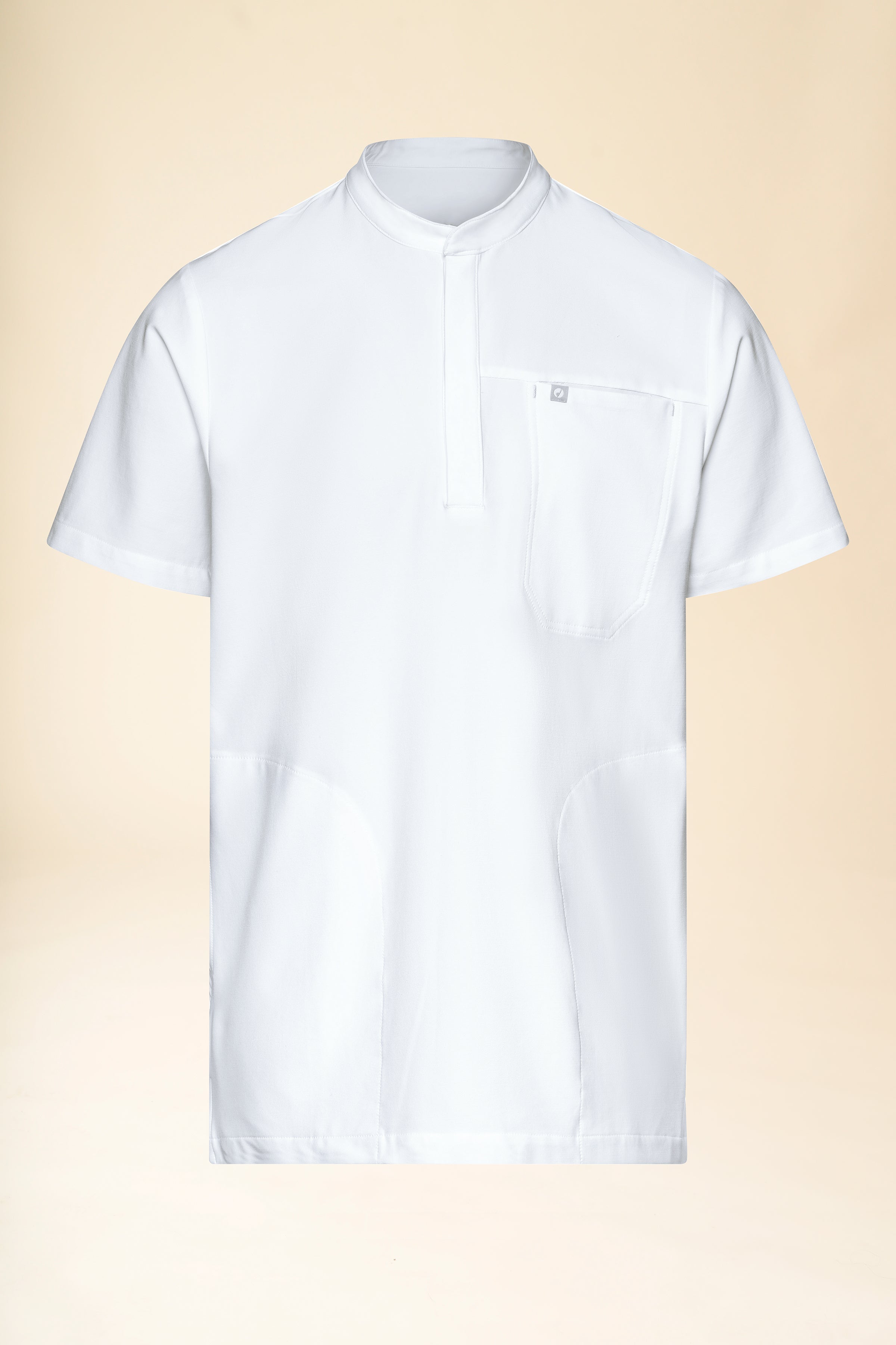 KAERE Schlupfkasack Herren - Stehkragen weiss, Vue de face