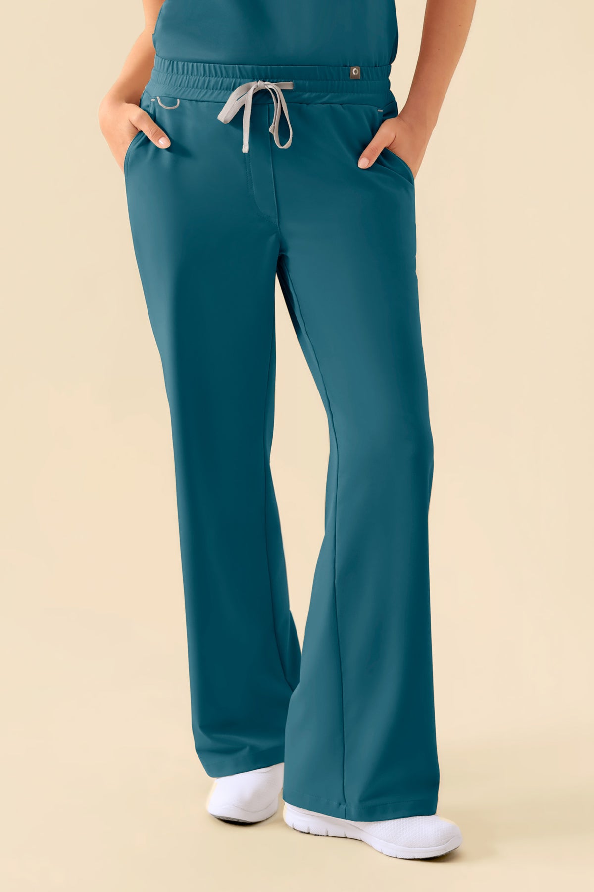 KAERE Hose Damen - weites Bein petrol, Vue de face