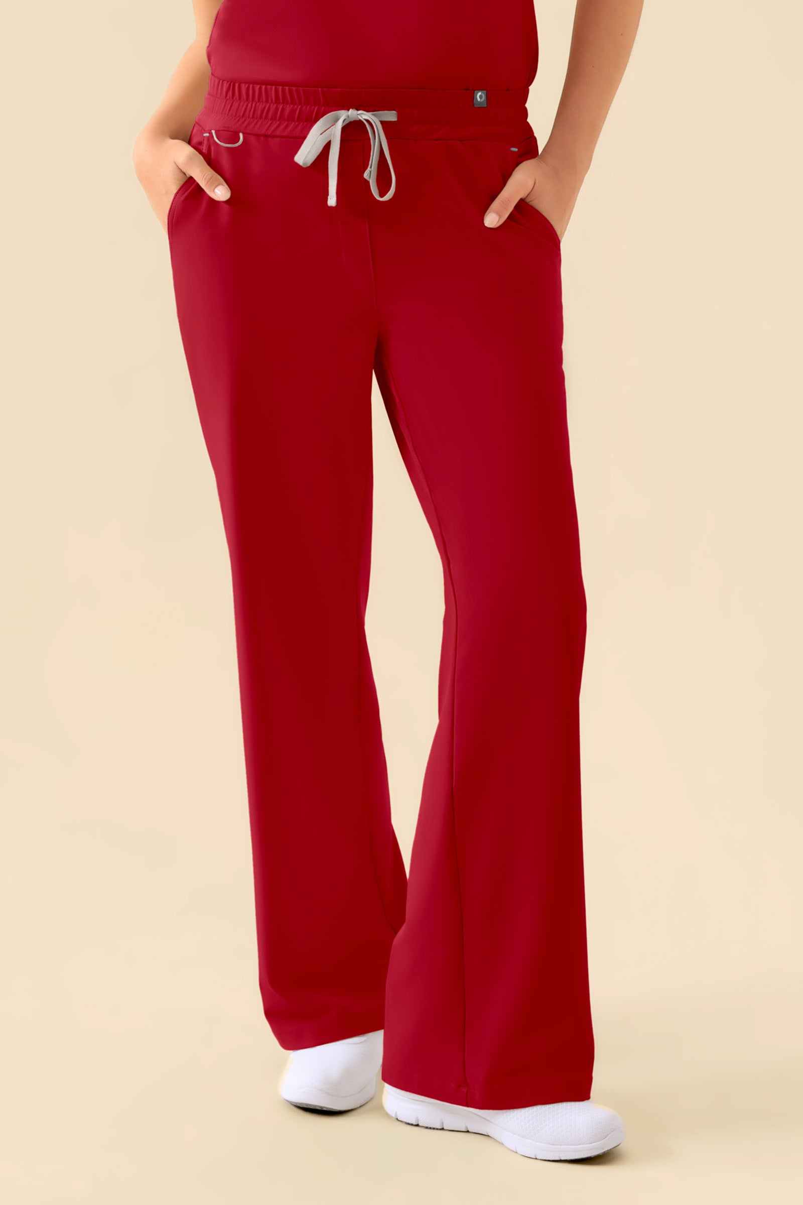 KAERE Hose Damen - weites Bein rot, Vue de face