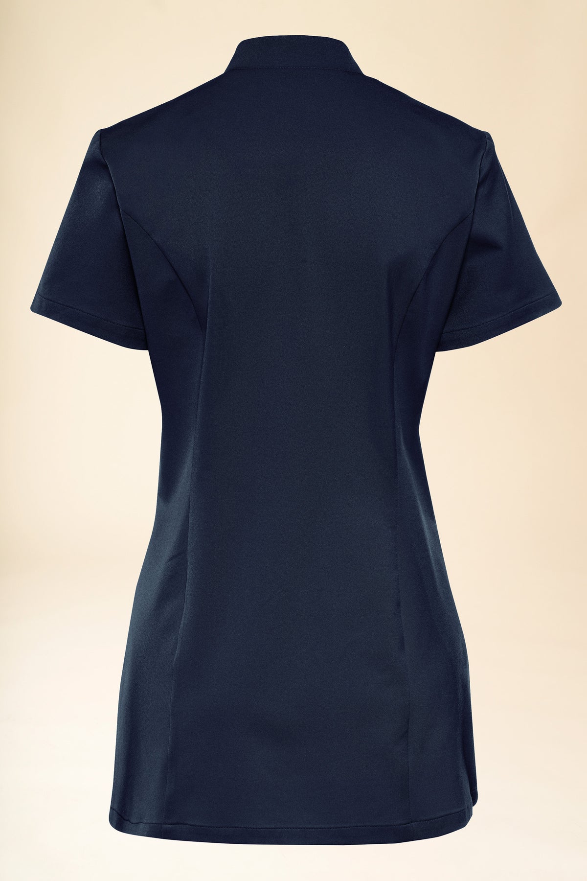 KAERE Kasack Damen - asymmetrische Knopfleiste navy, Vue de face