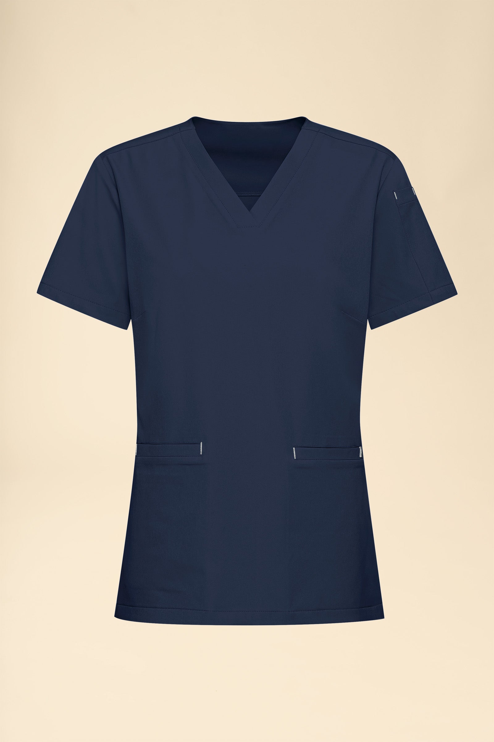 KAERE Schlupfkasack Damen - V-Ausschnitt navy, Vue de face