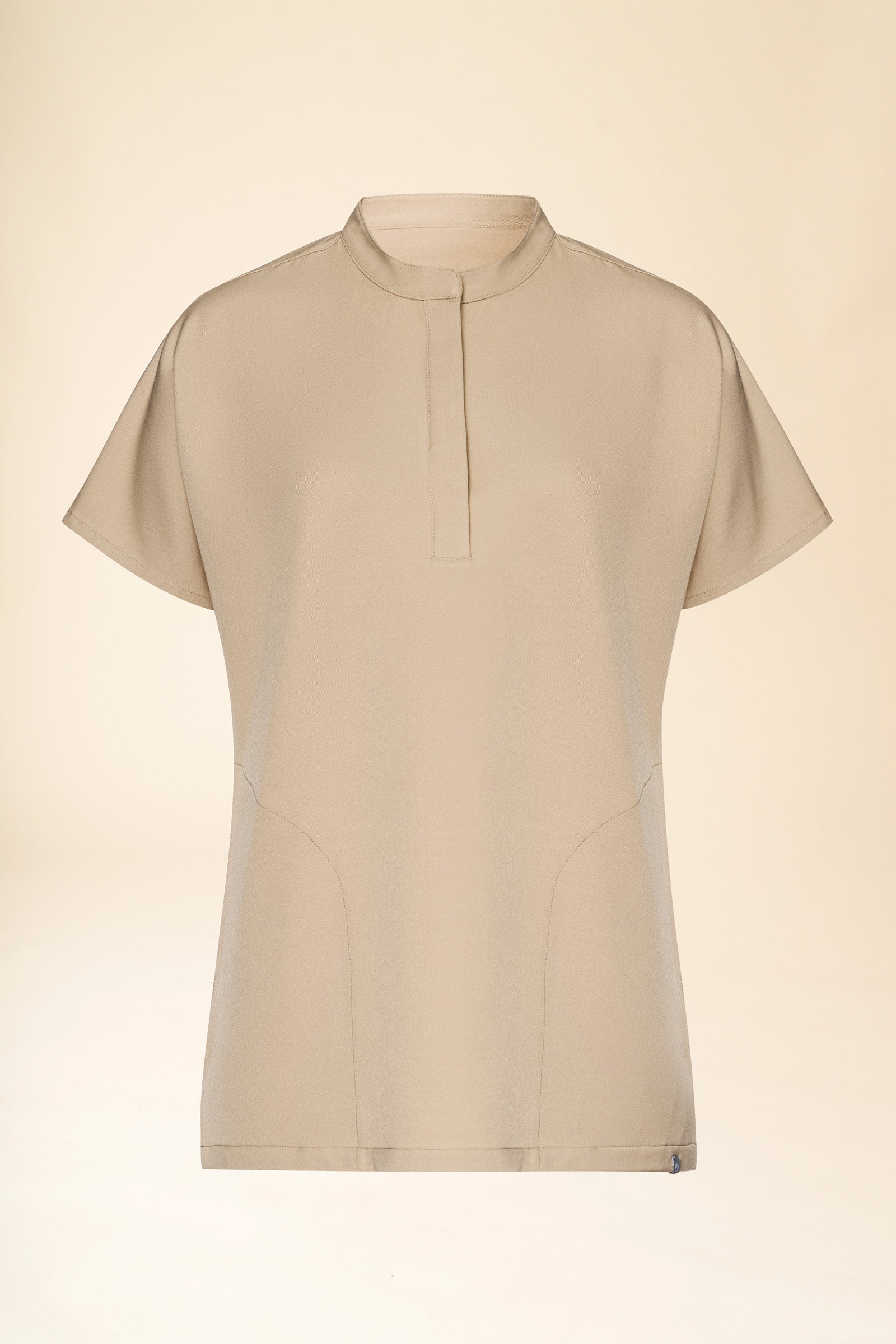 KAERE Schlupfkasack Damen - Stehkragen sand, Vue de face