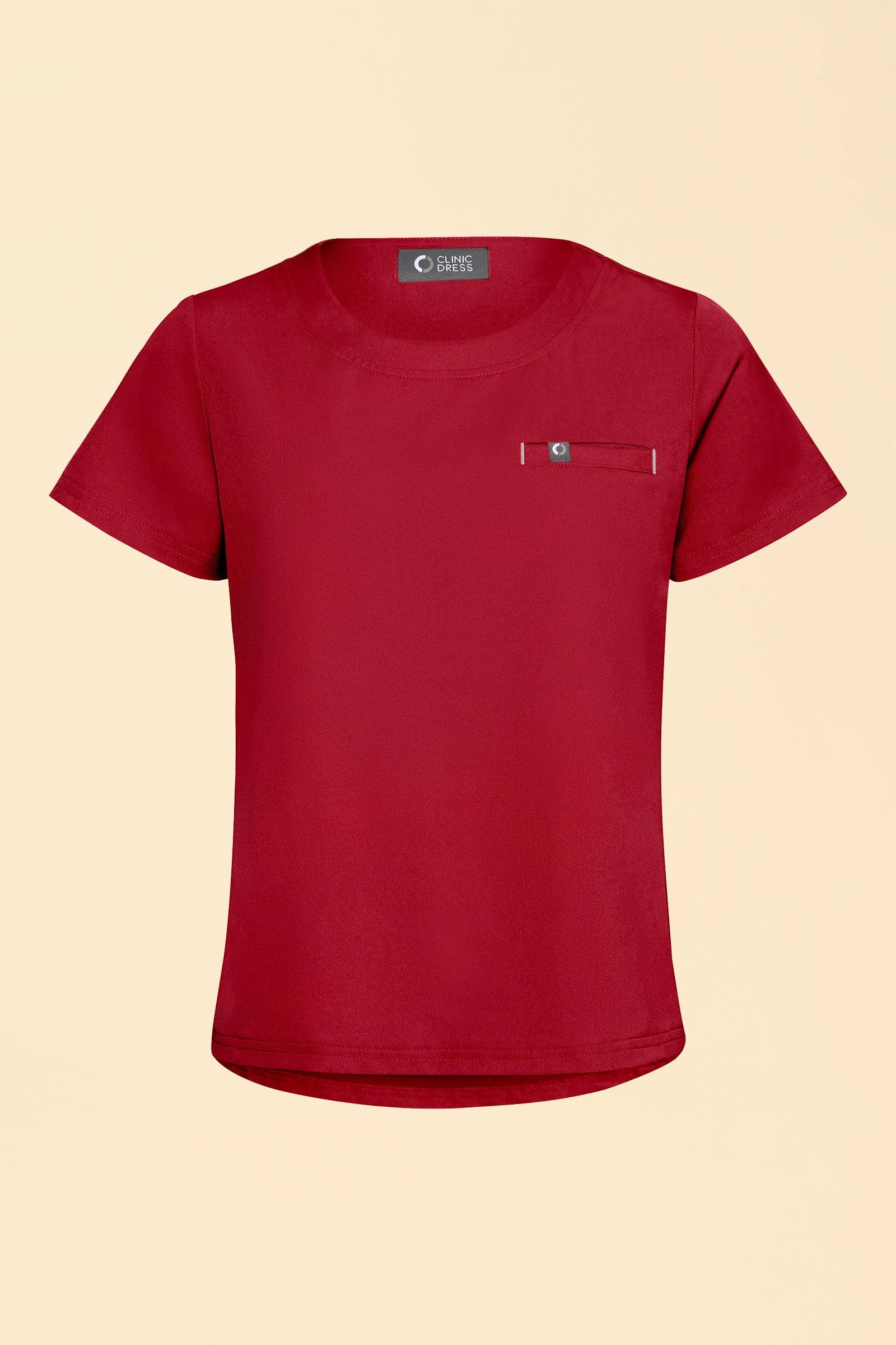 KAERE Shirt Damen - Rundhalsausschnitt rot, Vue de face
