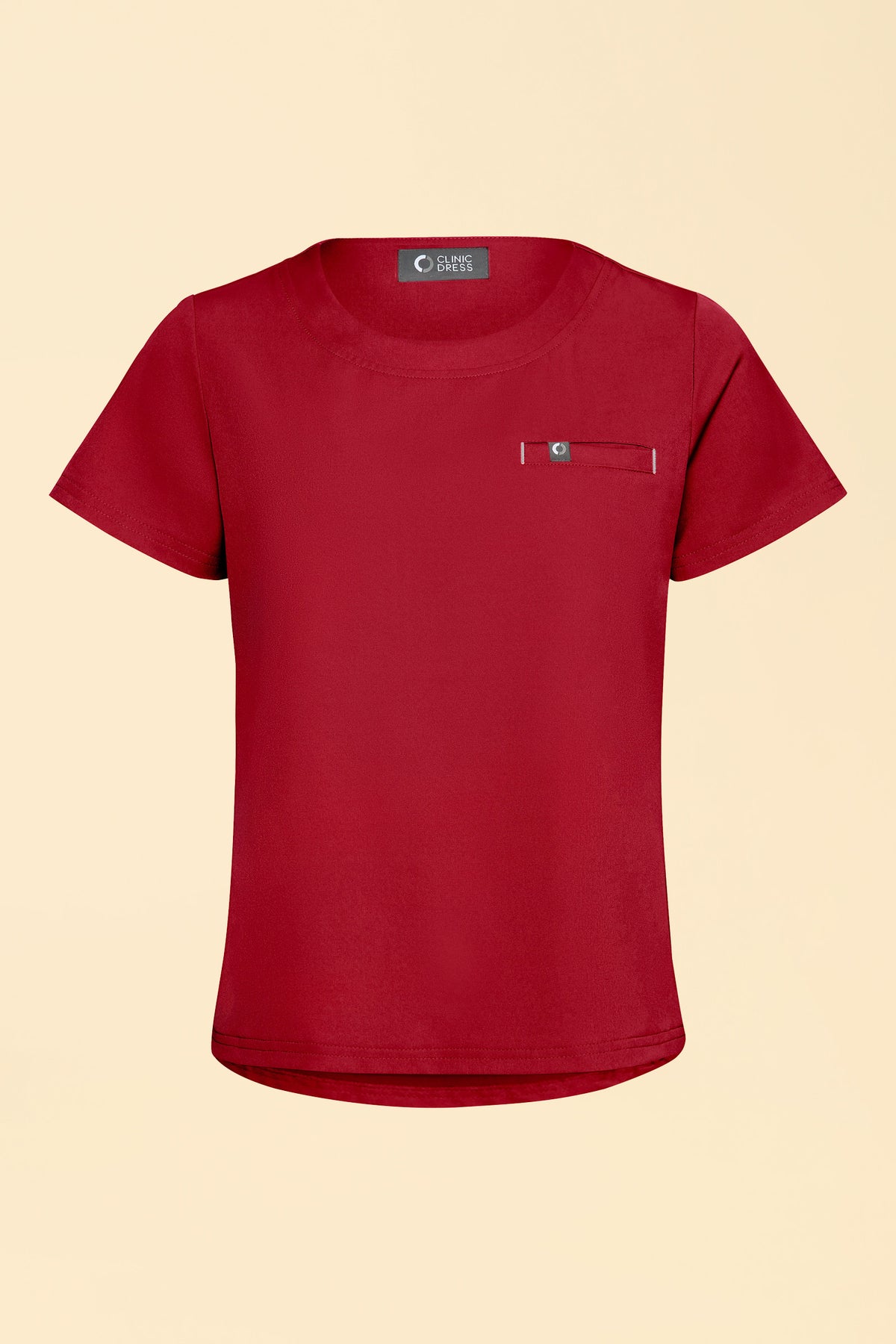 KAERE Shirt Damen - Rundhalsausschnitt rot, Vorderansicht