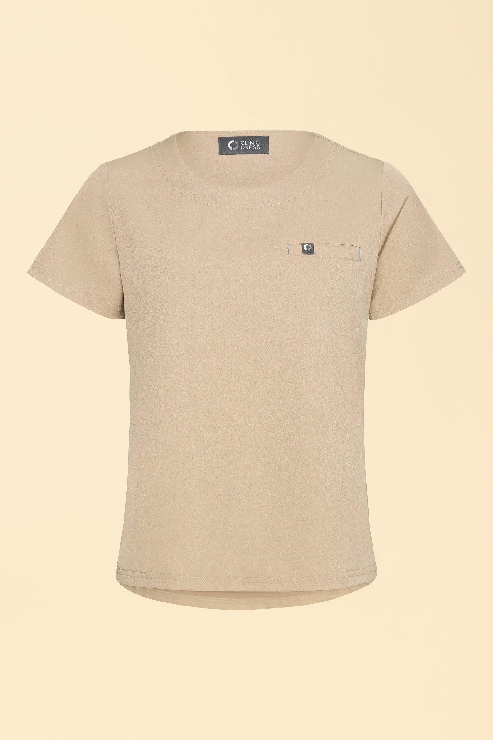 KAERE Shirt Damen - Rundhalsausschnitt sand, Vue de face