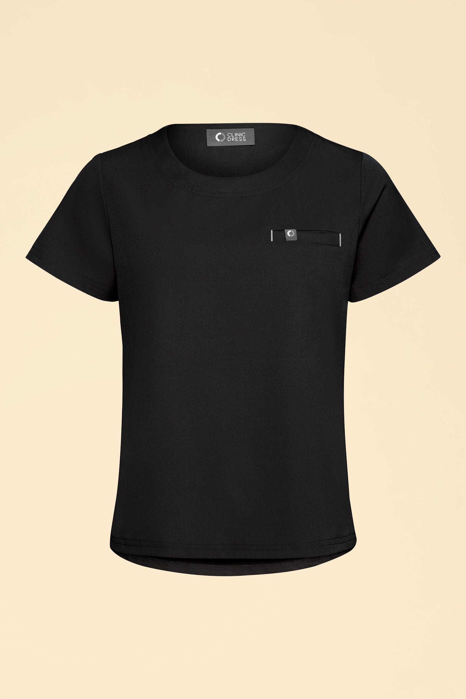 KAERE Shirt Damen - Rundhalsausschnitt schwarz, Vue de face