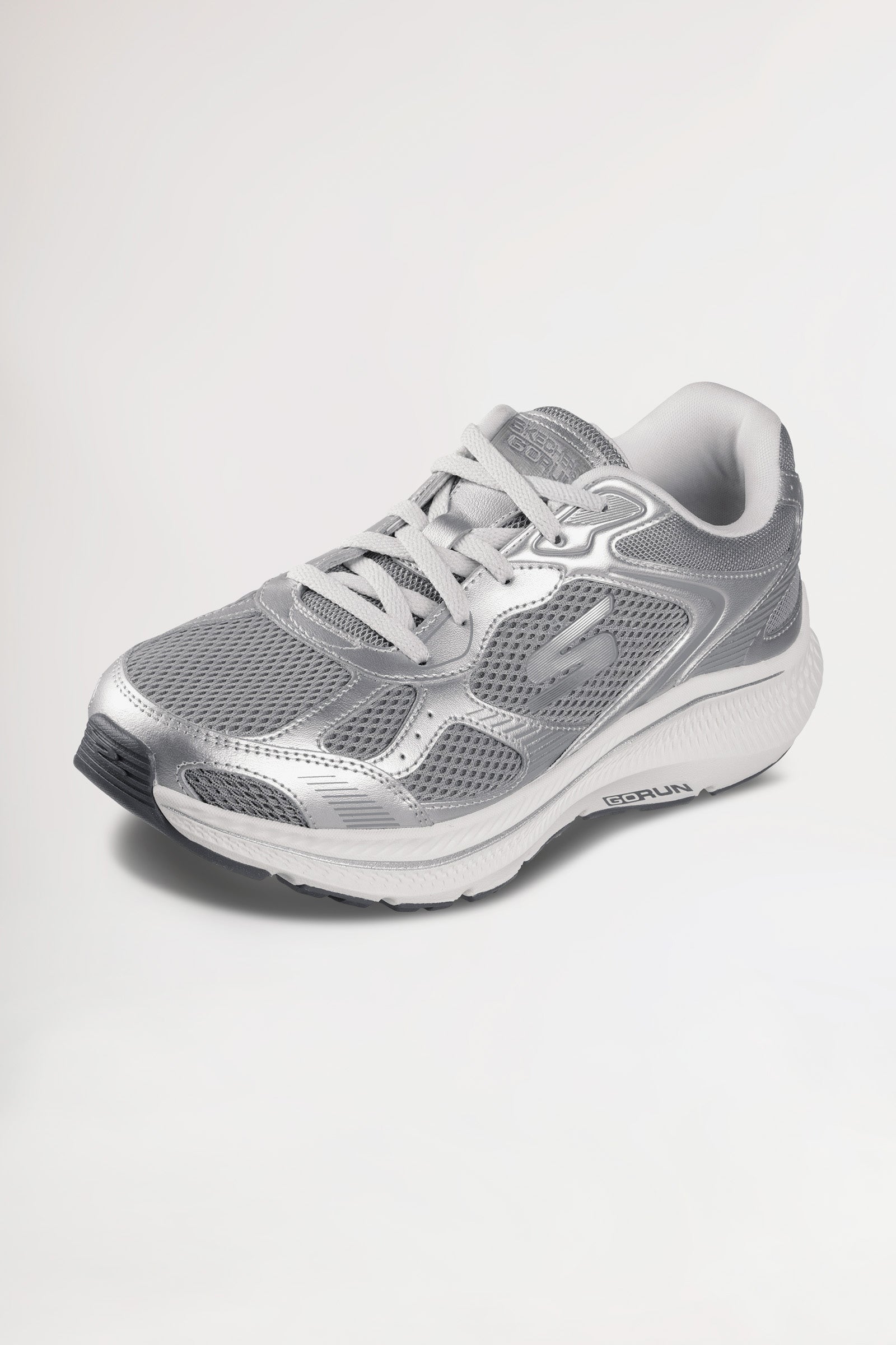 Damen Sneaker-SKECHERS-silber/weiss