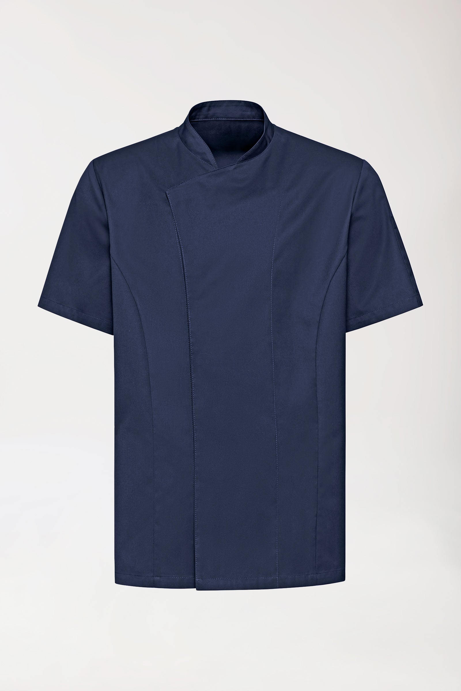 Gastro Kochjacke Herren - 1/2 Arm navy, Vorderansicht