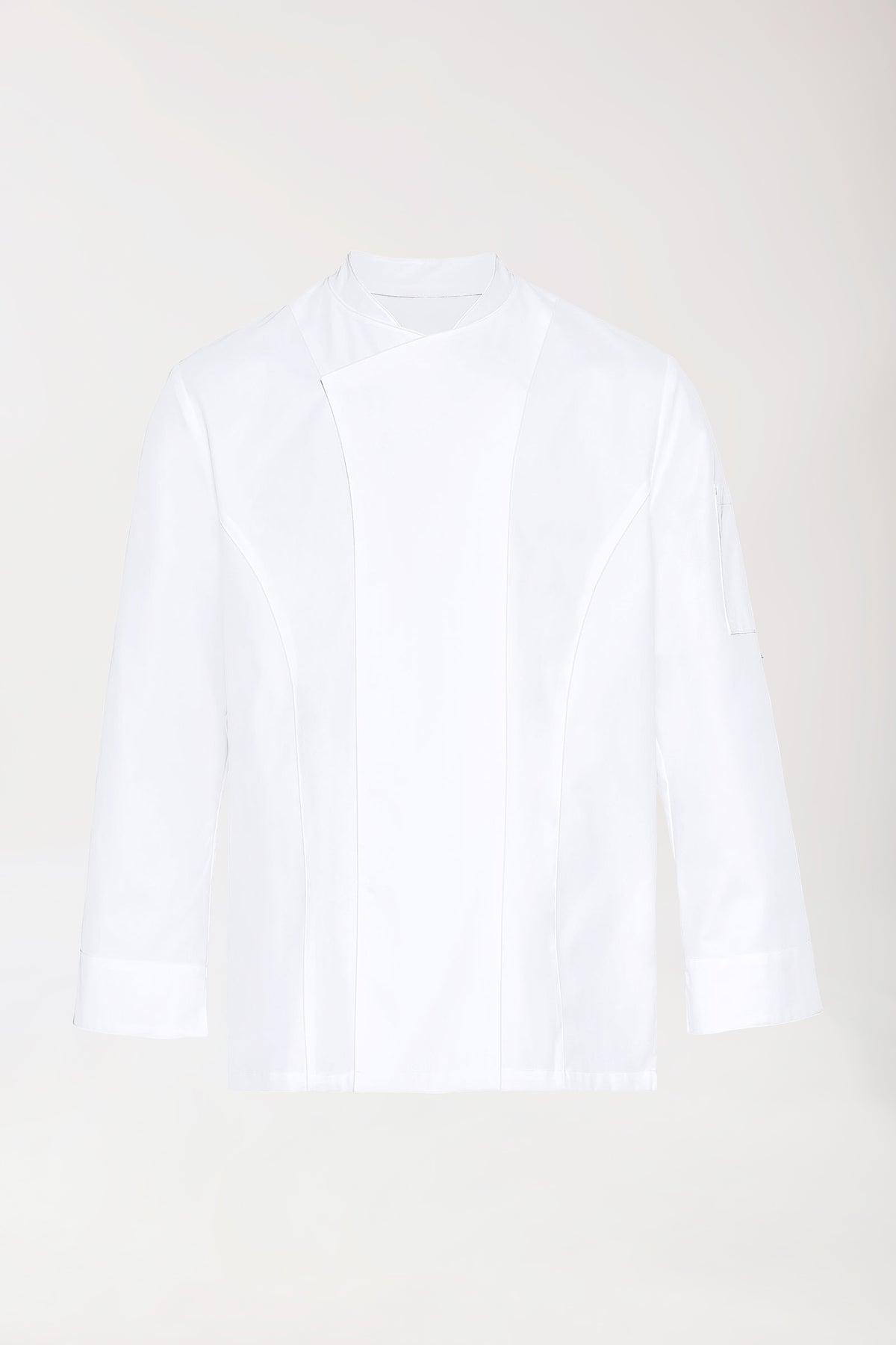 Gastro Kochjacke Herren - 1/1 Arm weiss, Vorderansicht