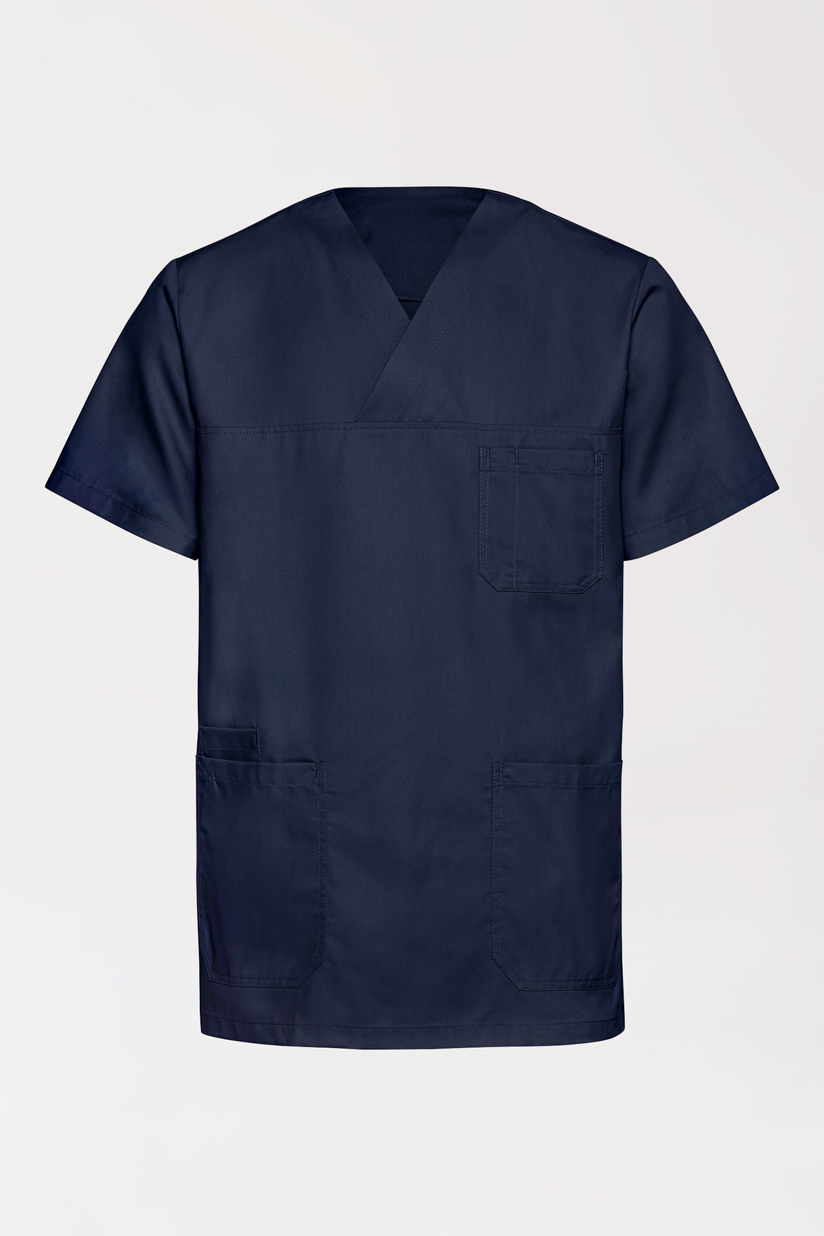 TENCEL™ Schlupfkasack Herren - V-Ausschnitt navy, Vue de face